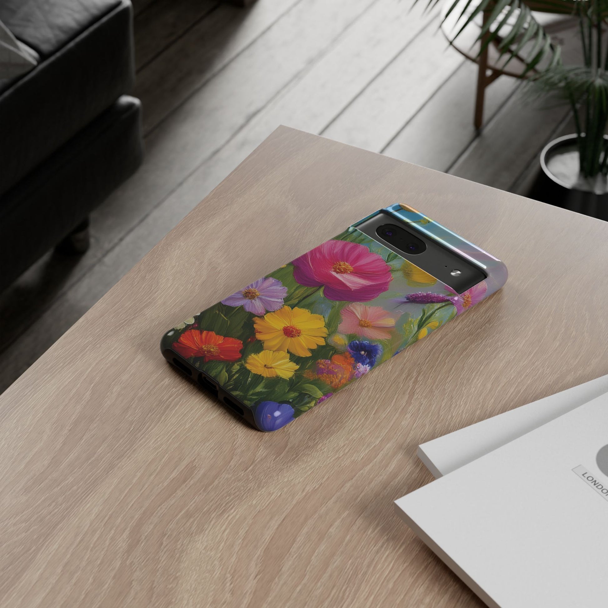 Vibrant Wildflower Painting Phone Case Hand-Painted Floral Art Design | Bright Nature-Inspired Cover | Perfect Gift for Flower Lovers iPhone & Galaxy