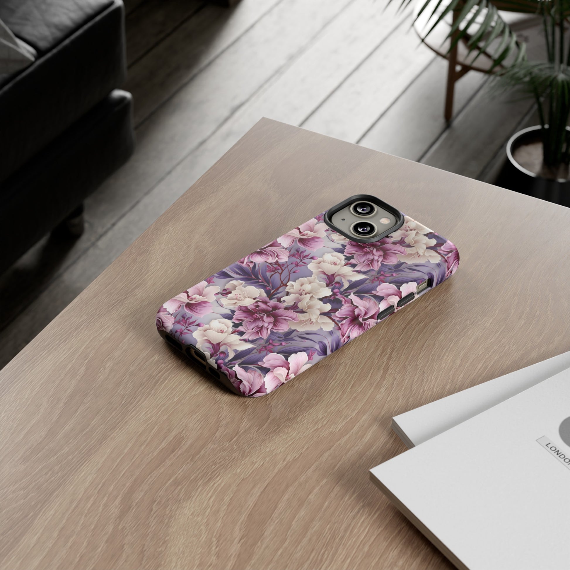 Lavender Flowers Protective Phone Case Gift for Her Phone 15, Samsung iPhone Samsung Gift for Her Case iPhone 15, Samsung