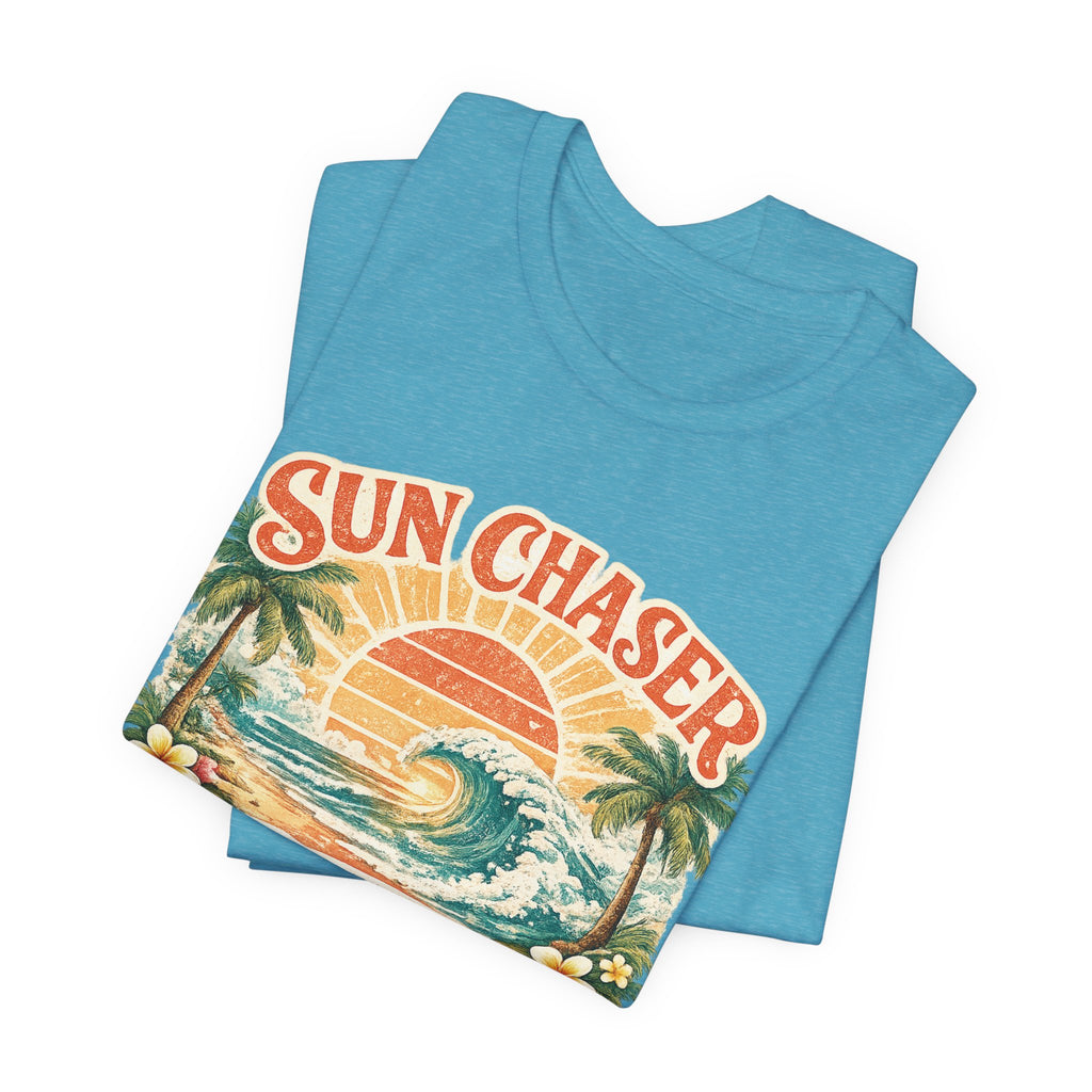 Sun Chaser T-Shirt — Retro Sunrise Graphic Tee Gift Fun