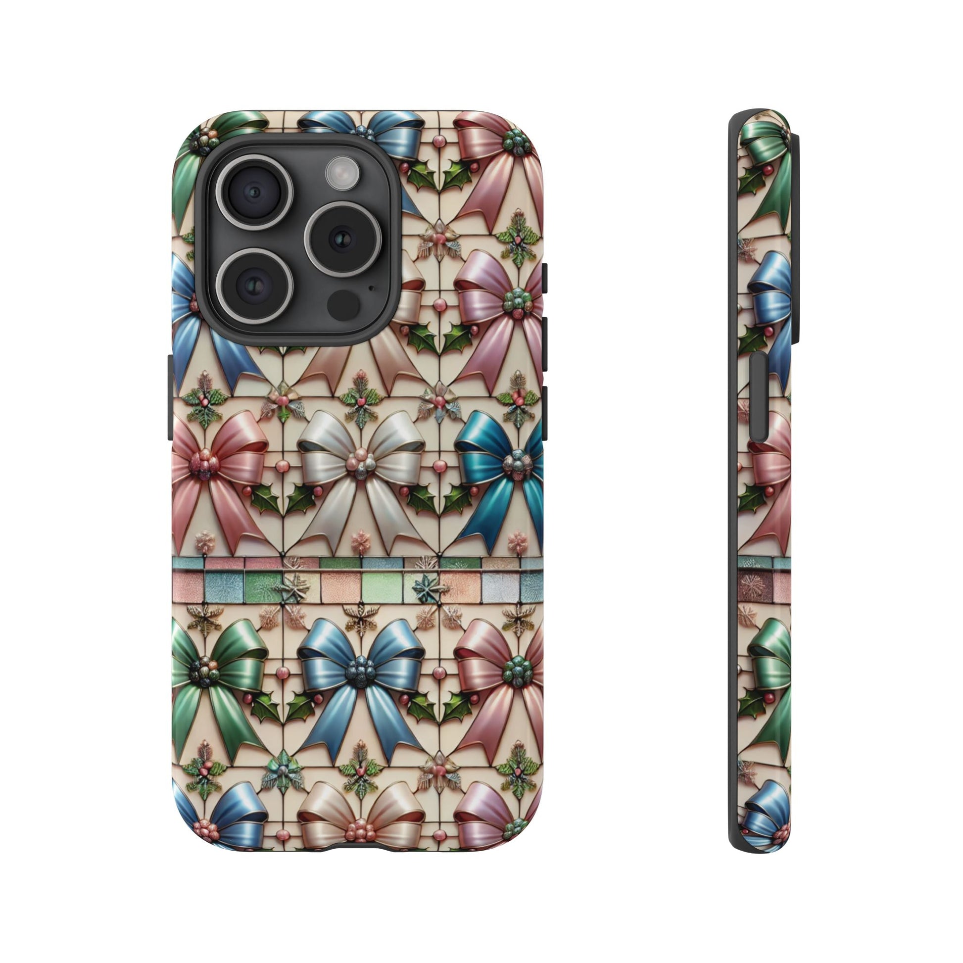 Coquette Bows Pastel Phone Case for iPhone 17 ,  15 14 13 12  21 23 Samsung, and Pixel | Stylish Protective Cover Gift for Her Perfect for Floral Lover