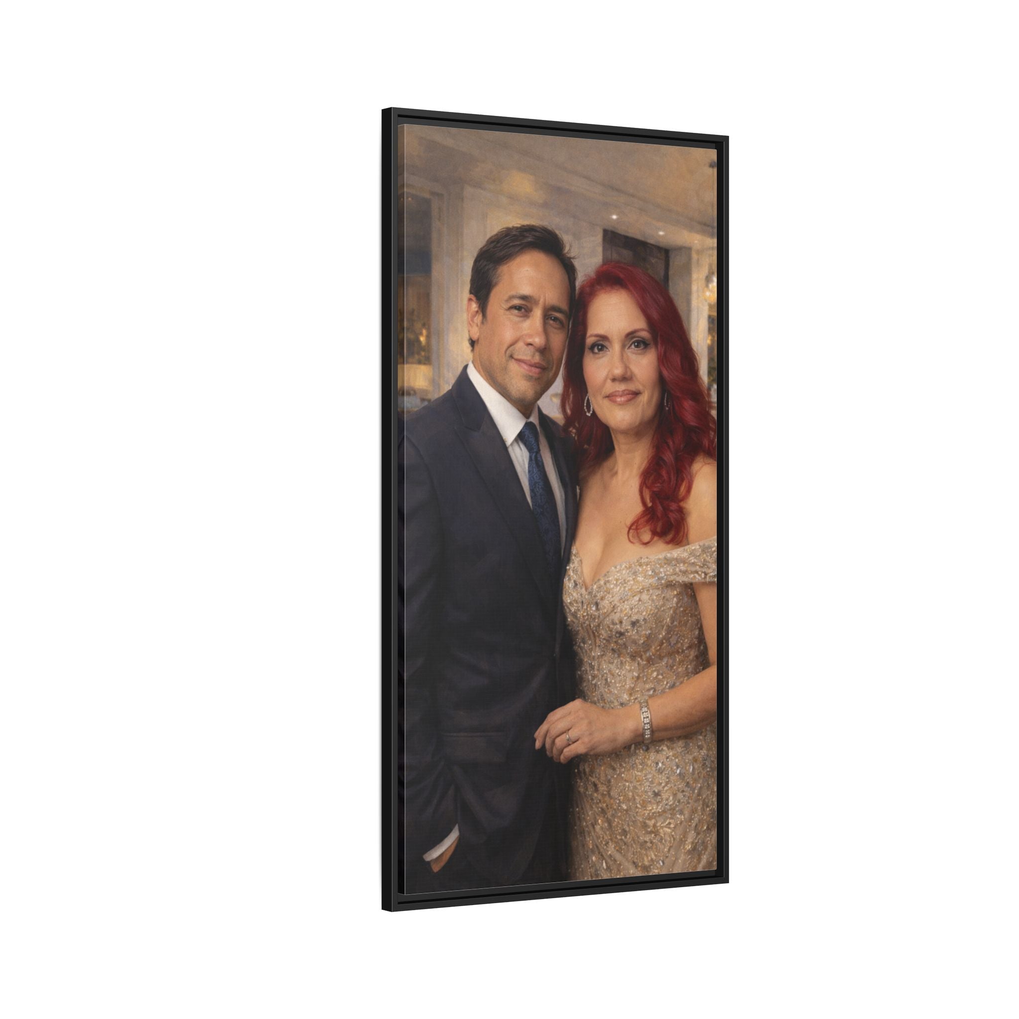 Custom Oil Painting Illusion Canvas – Luxury Portrait Art