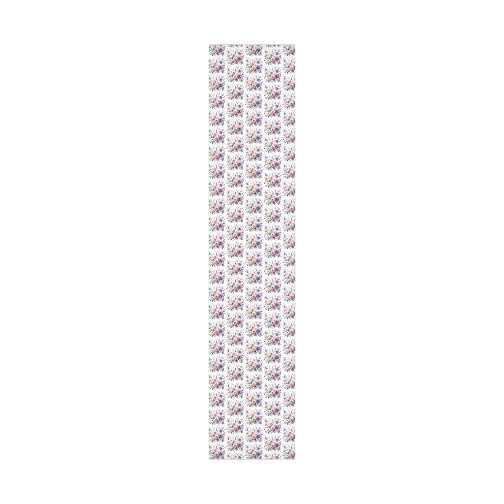 Pastel Wildflowers Gift Wrap It's Perfect for Weddings, Bridal & Baby Showers Eco-Friendly, Vibrant Design in Matte/Satin, All Occasion.