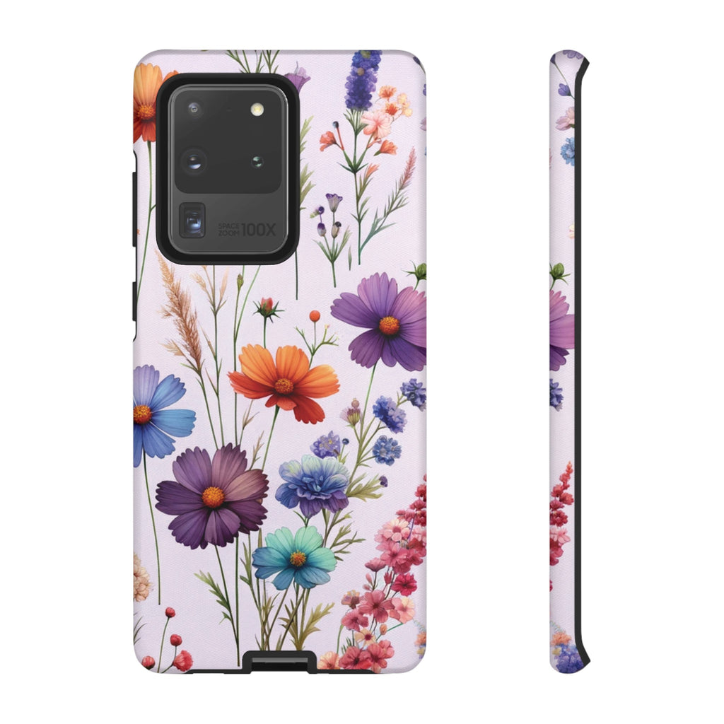 Lavender Wildflowers Protective Phone Case Gift for Her Phone 15, Samsung iPhone Samsung Gift for Her Case iPhone 15, Samsung iPhone Samsung Accessory Gift for Her.