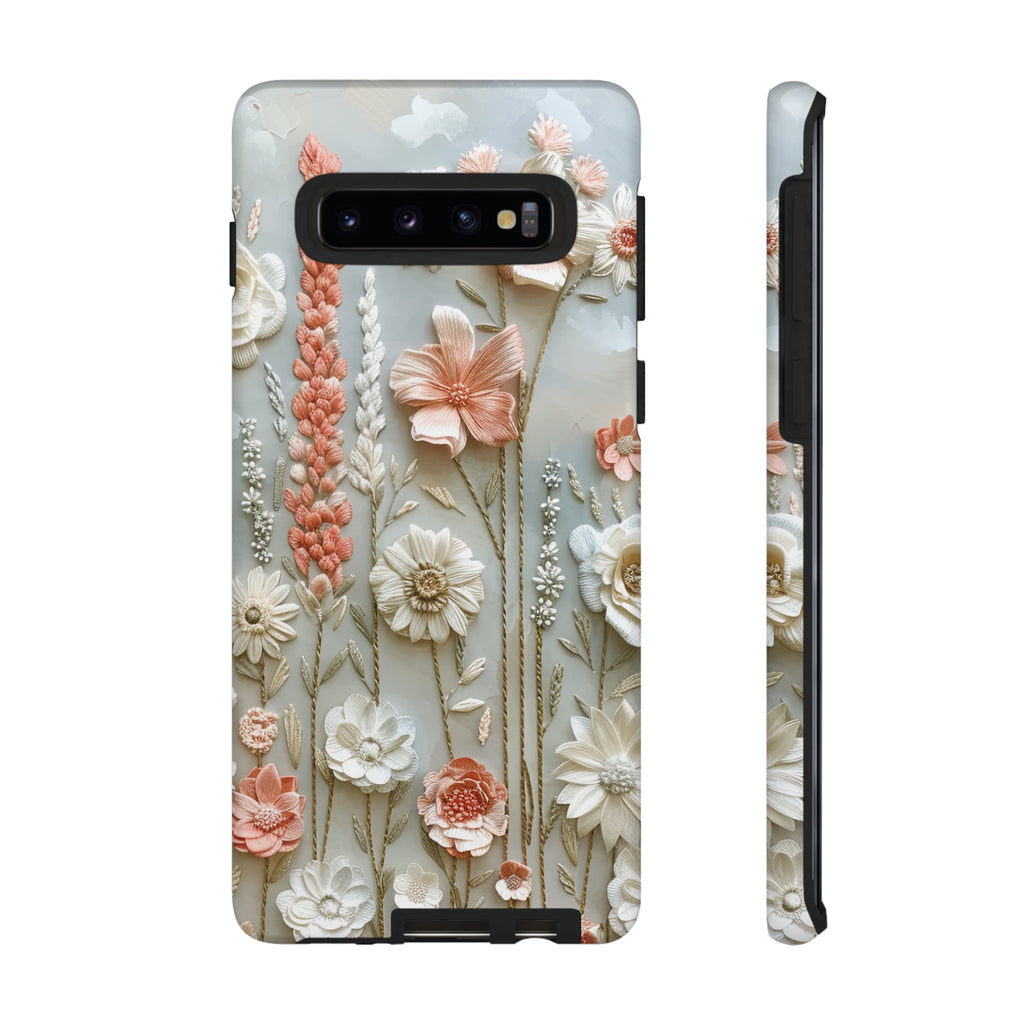 Pastel Wildflowers Protective Phone Case Gift for Her Phone 15, Samsung iPhone Samsung Gift for Her Case iPhone 15, Samsung iPhone Samsung Accessory Gift for Her