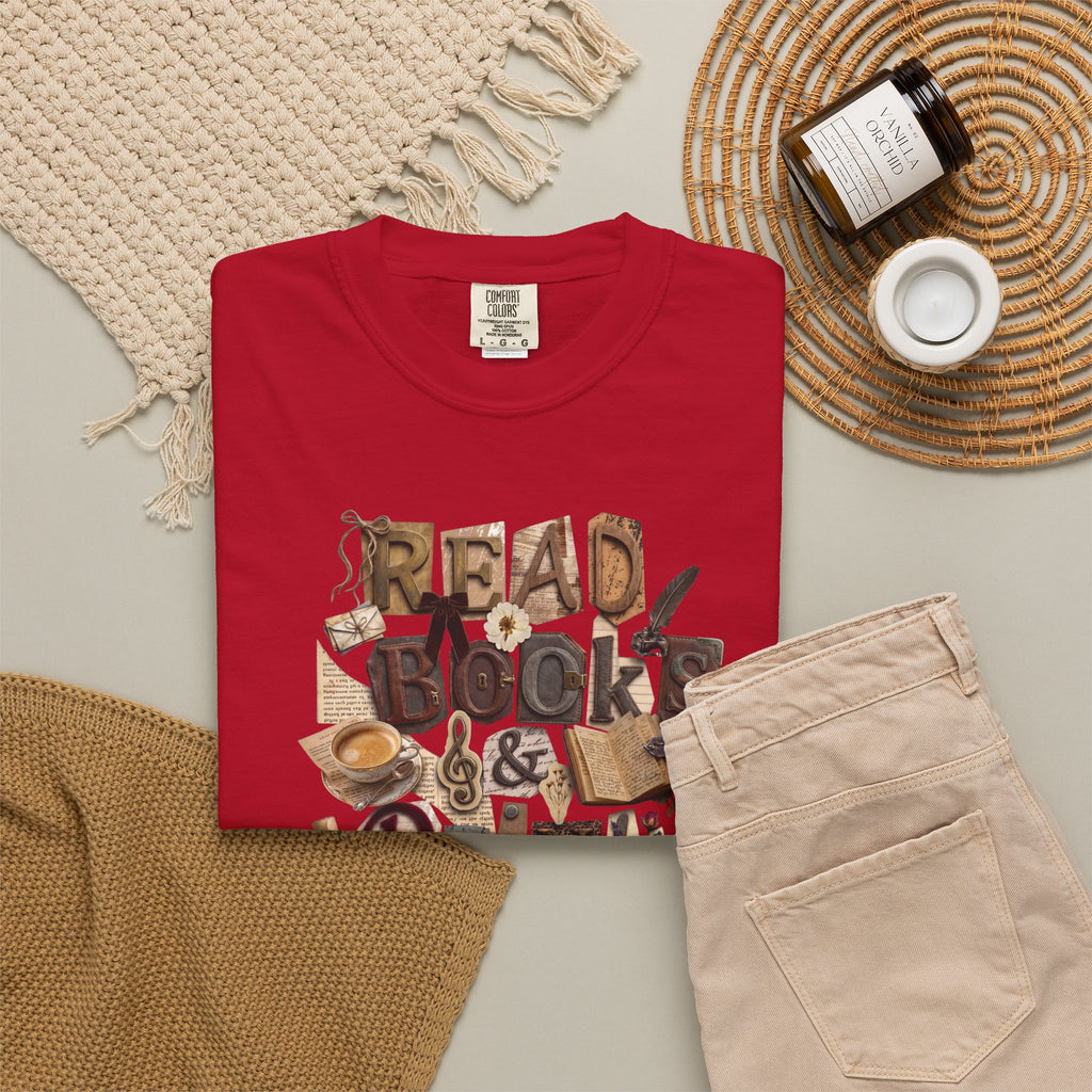 Read Books Drink Coffee T-Shirt | Book Lover Shirt | Coffee Lover Gift | Reader Tee | Bibliophile Shirt | Cozy Reading Aesthetic