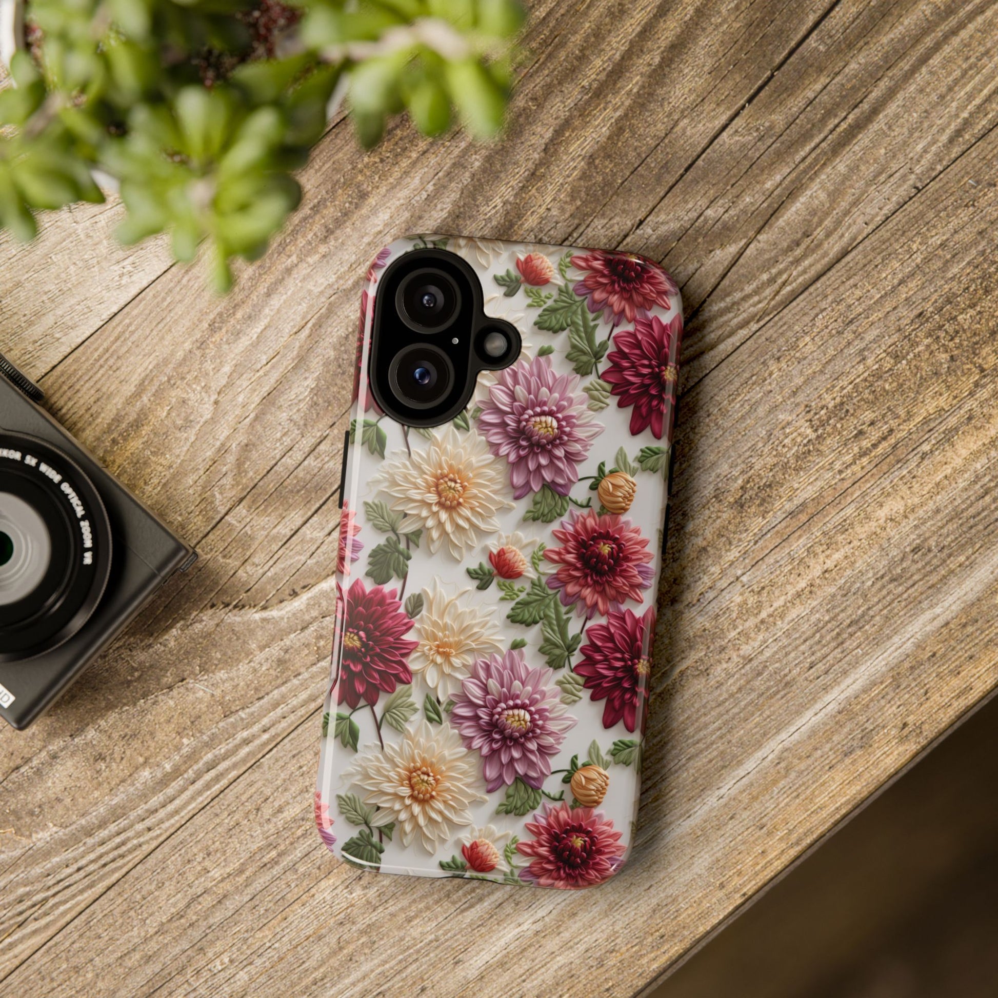 Floral Fall Phone Case for iPhone 16 pro15 14 13 12  21 23 Samsung, and Pixel | Stylish Protective Cover Gift for Her Perfect for Floral Lover - MRSBYVALLE