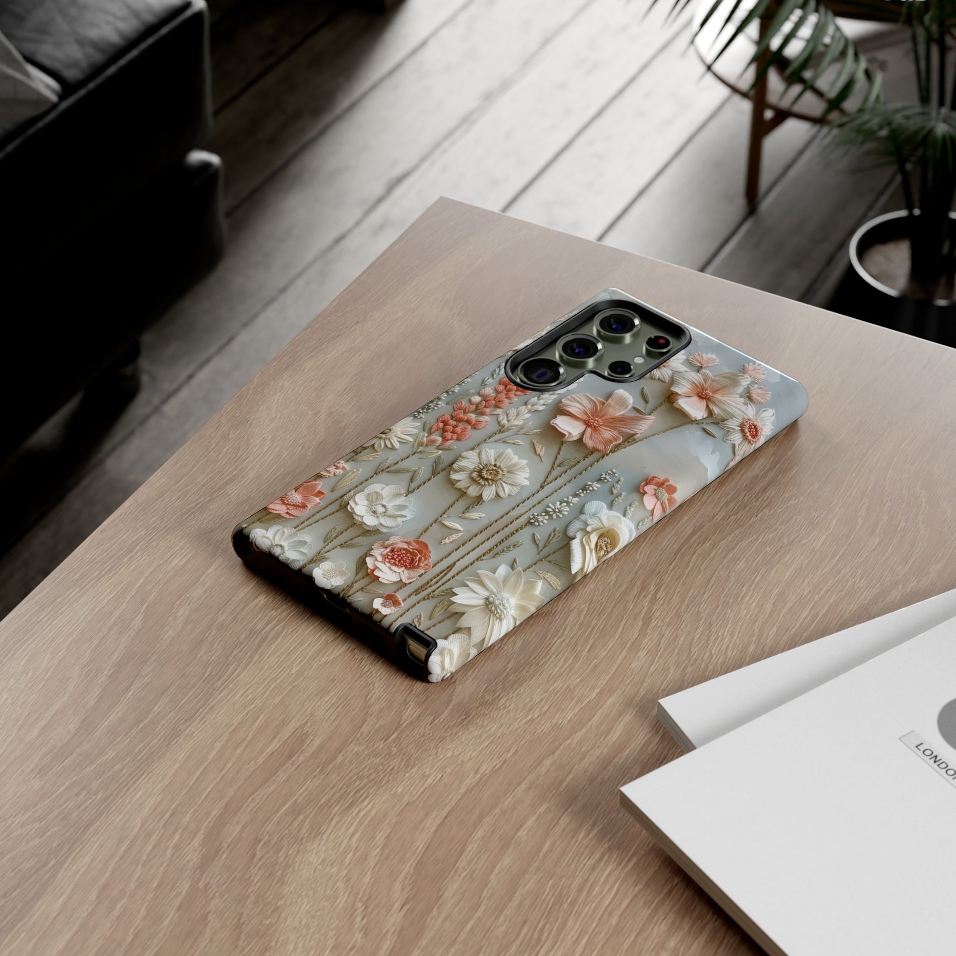 Pastel Wildflowers Protective Phone Case Gift for Her Phone 15, Samsung iPhone Samsung Gift for Her Case iPhone 15, Samsung iPhone Samsung Accessory Gift for Her