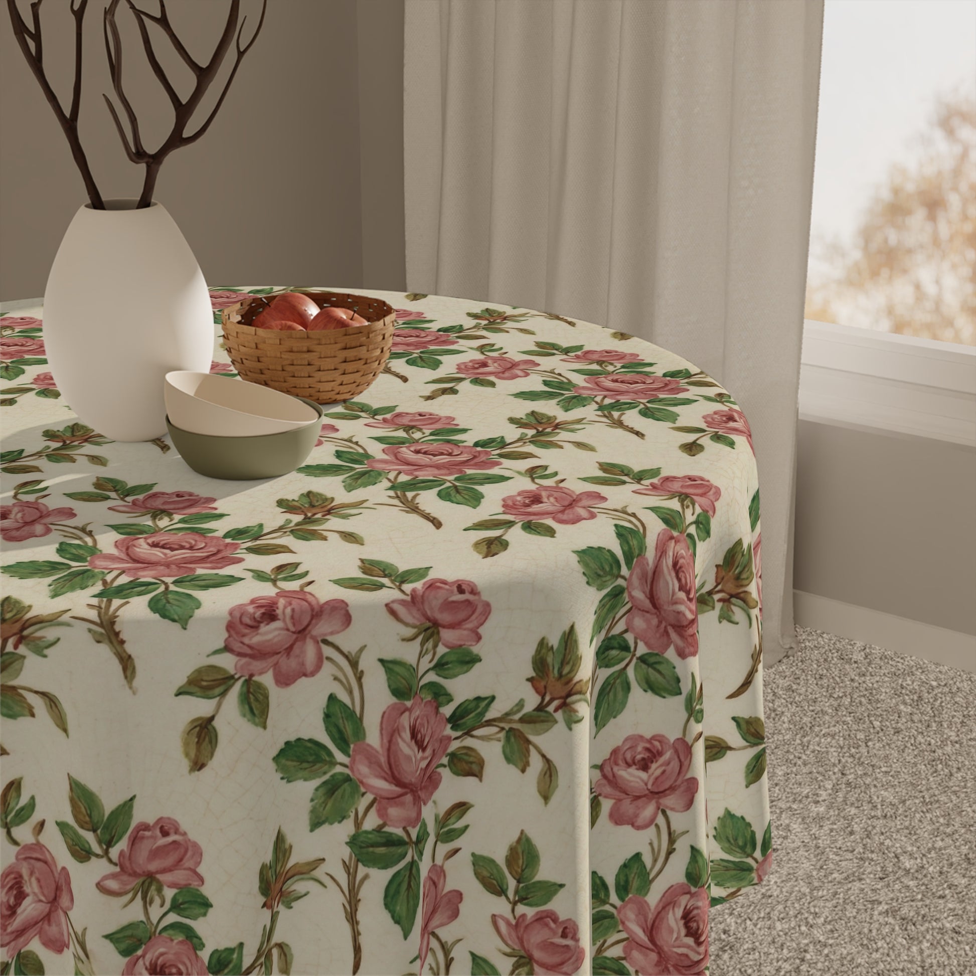 Vintage Franciscan Rose Tablecloth Perfect for New House