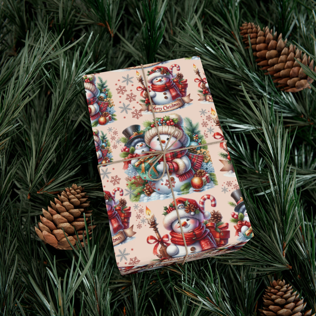 Christmas Wrapping Paper Whimsical Winter Wonderland with Festive Gifts Perfect for a Magical Holiday Season in Matte/Satin, All Occasion - MRSBYVALLE