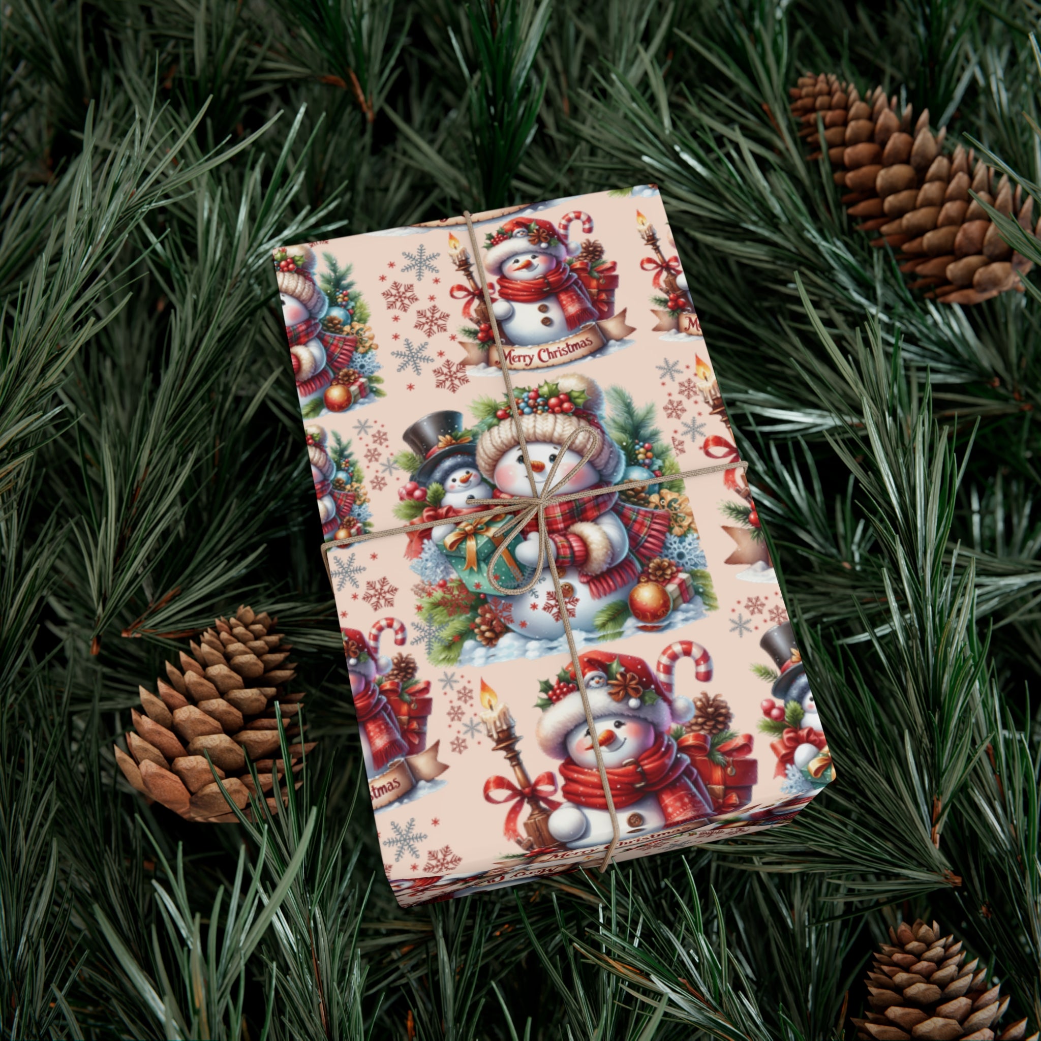 Christmas Wrapping Paper Whimsical Winter Wonderland with Festive Gifts Perfect for a Magical Holiday Season in Matte/Satin, All Occasion - MRSBYVALLE
