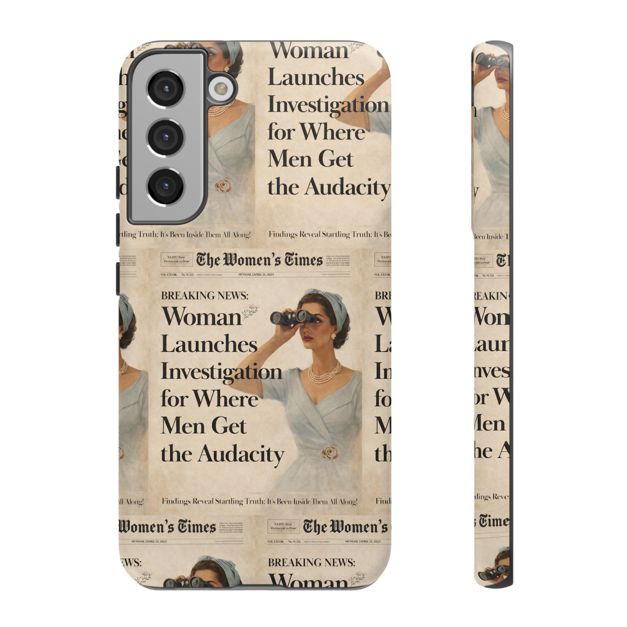Funny Vintage Sarcastic Women Phone Case | Retro Sarcasm Text Design