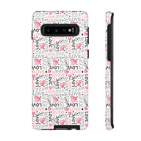 Cute Love Modern Watercolor Abstract Phone Case Compatible with iPhone, Samsung & More - Stylish, Durable Protection with Vibrant Artistic Design Perfect Gift for Her