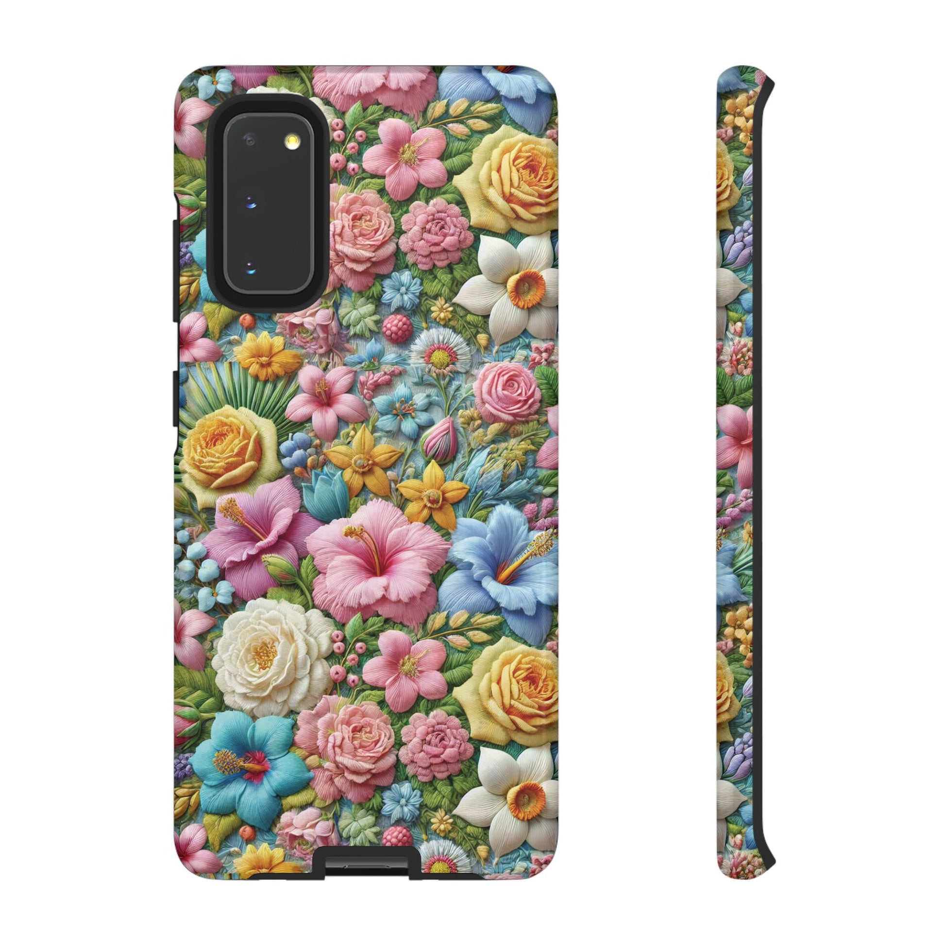 Elegant Pastel Flower Phone Case – Beautiful Floral Design, Durable Protection for Your Device, Stylish and Lightweight, Perfect Gift for Flower Lovers
