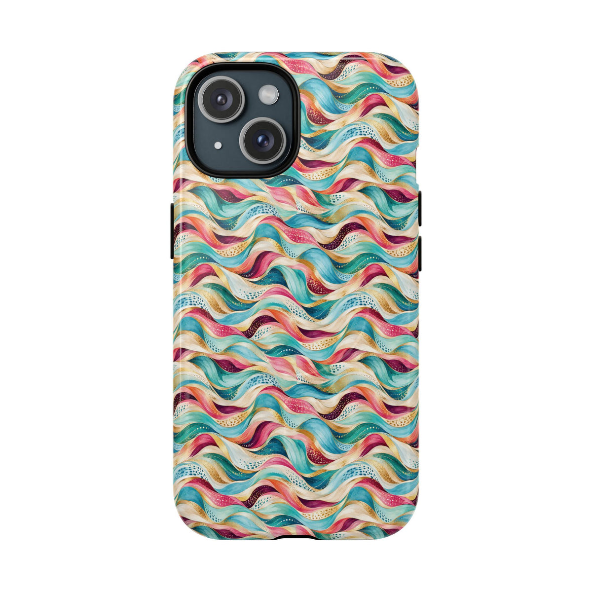 Colorful Wave MagSafe Tough Phone Case