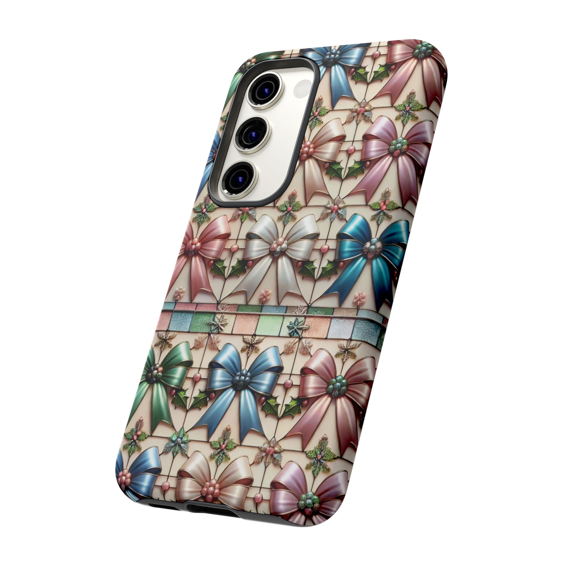 Coquette Bows Pastel Phone Case for iPhone 17 ,  15 14 13 12  21 23 Samsung, and Pixel | Stylish Protective Cover Gift for Her Perfect for Floral Lover