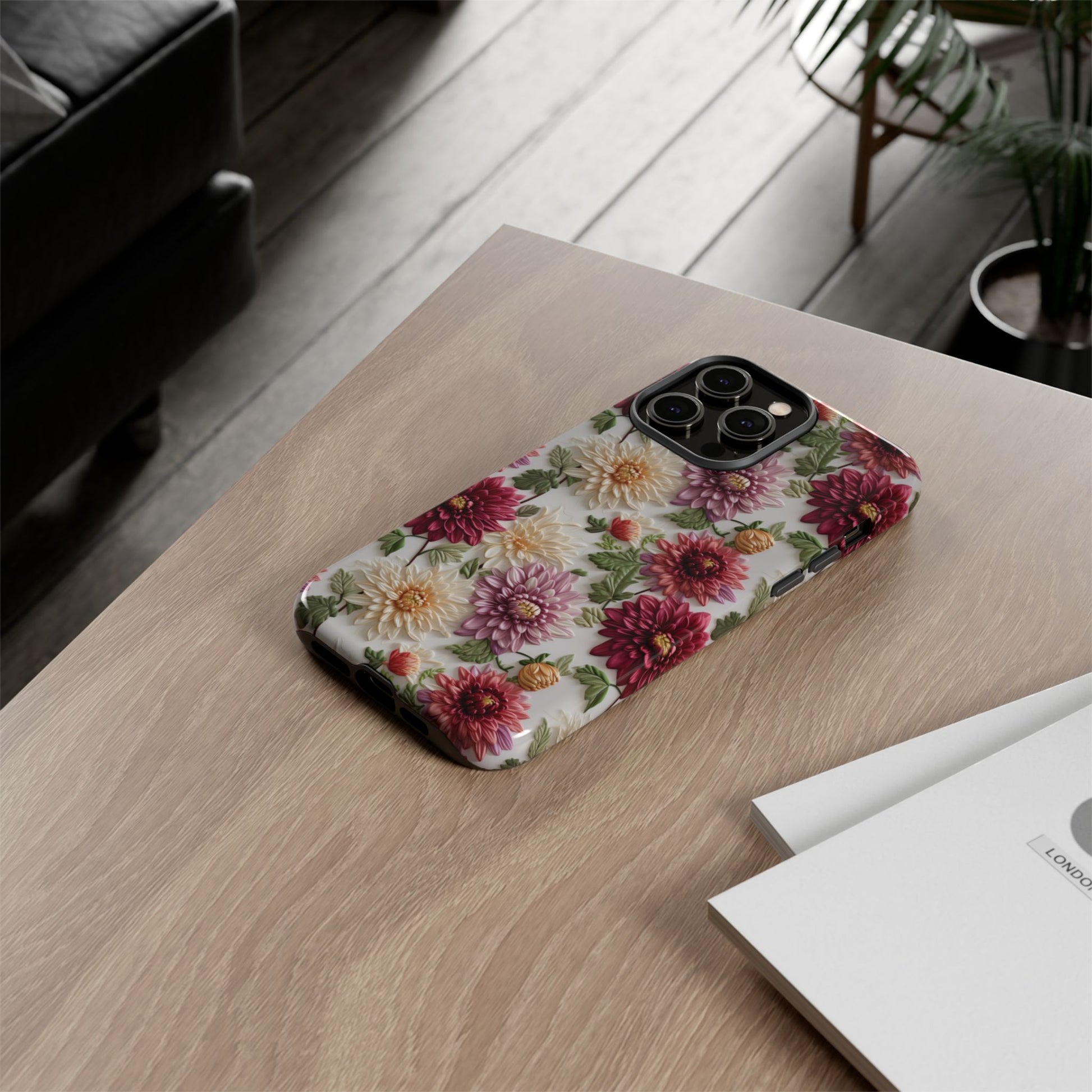 Floral Fall Phone Case for iPhone 16 pro15 14 13 12  21 23 Samsung, and Pixel | Stylish Protective Cover Gift for Her Perfect for Floral Lover - MRSBYVALLE