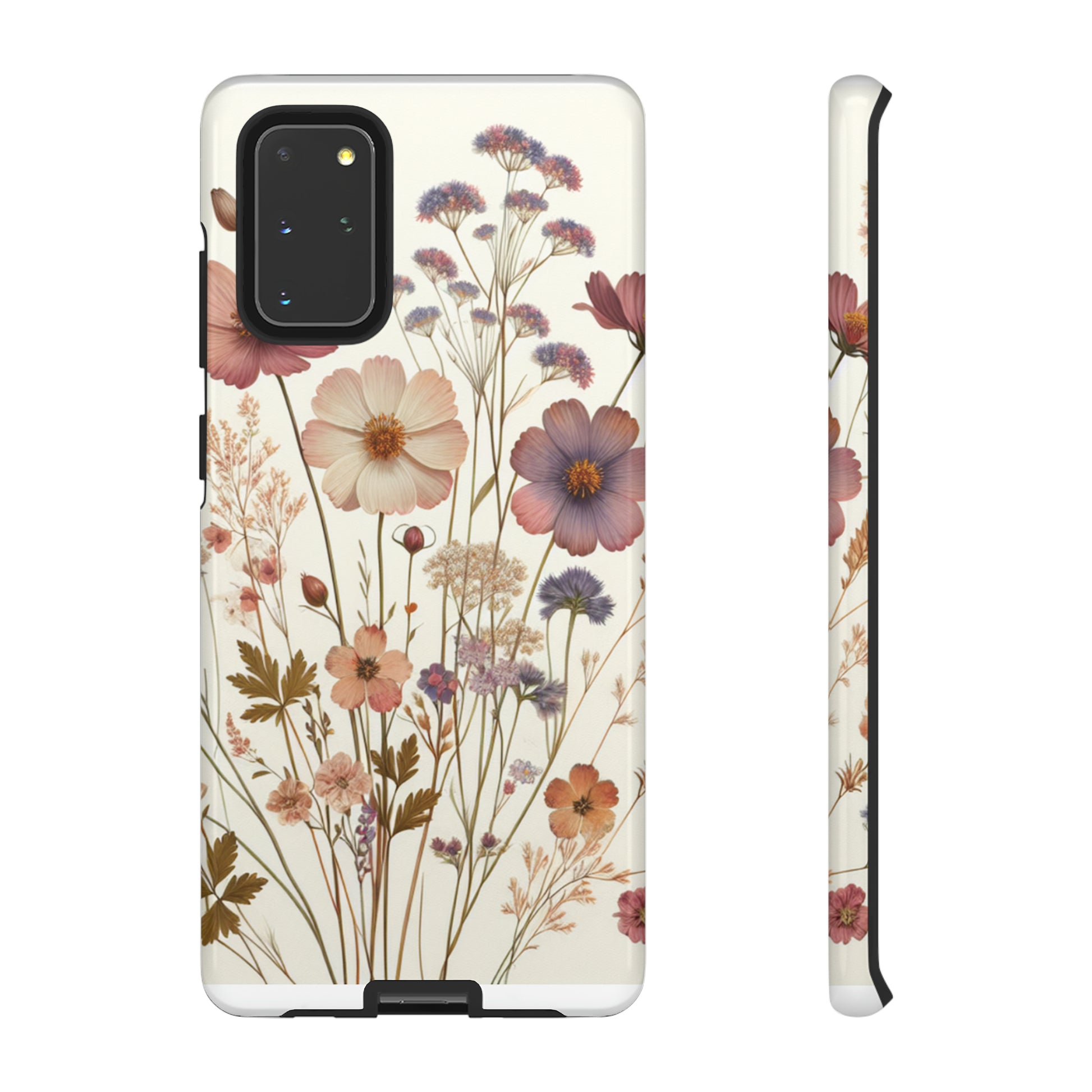 Wildflower Boho Luxury Phone Tough Case Floral Elegant Durable Stylish for Modern Devices iPhone 15, Samsung iPhone Samsung Accessory Gift for Her.