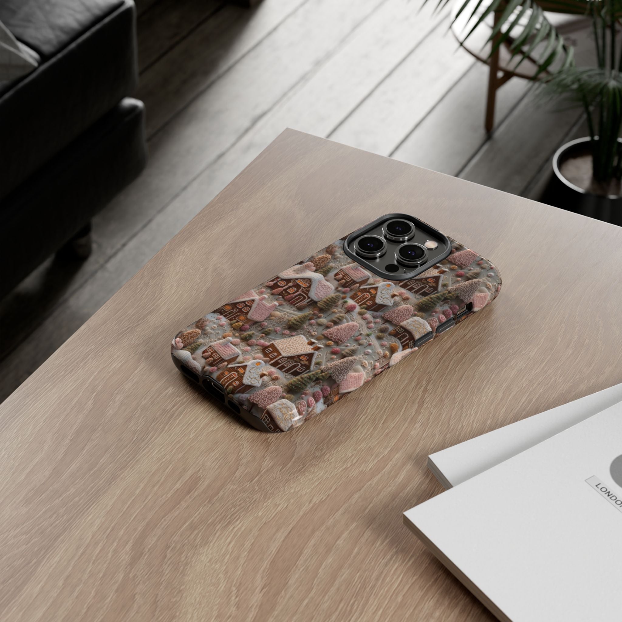 Gingerbread House 3D Phone Case Durable for iPhone Samsung Gift iPhone 15, 14, 13 Samsung Pixel Gift for Mom Accessory Gift for Her