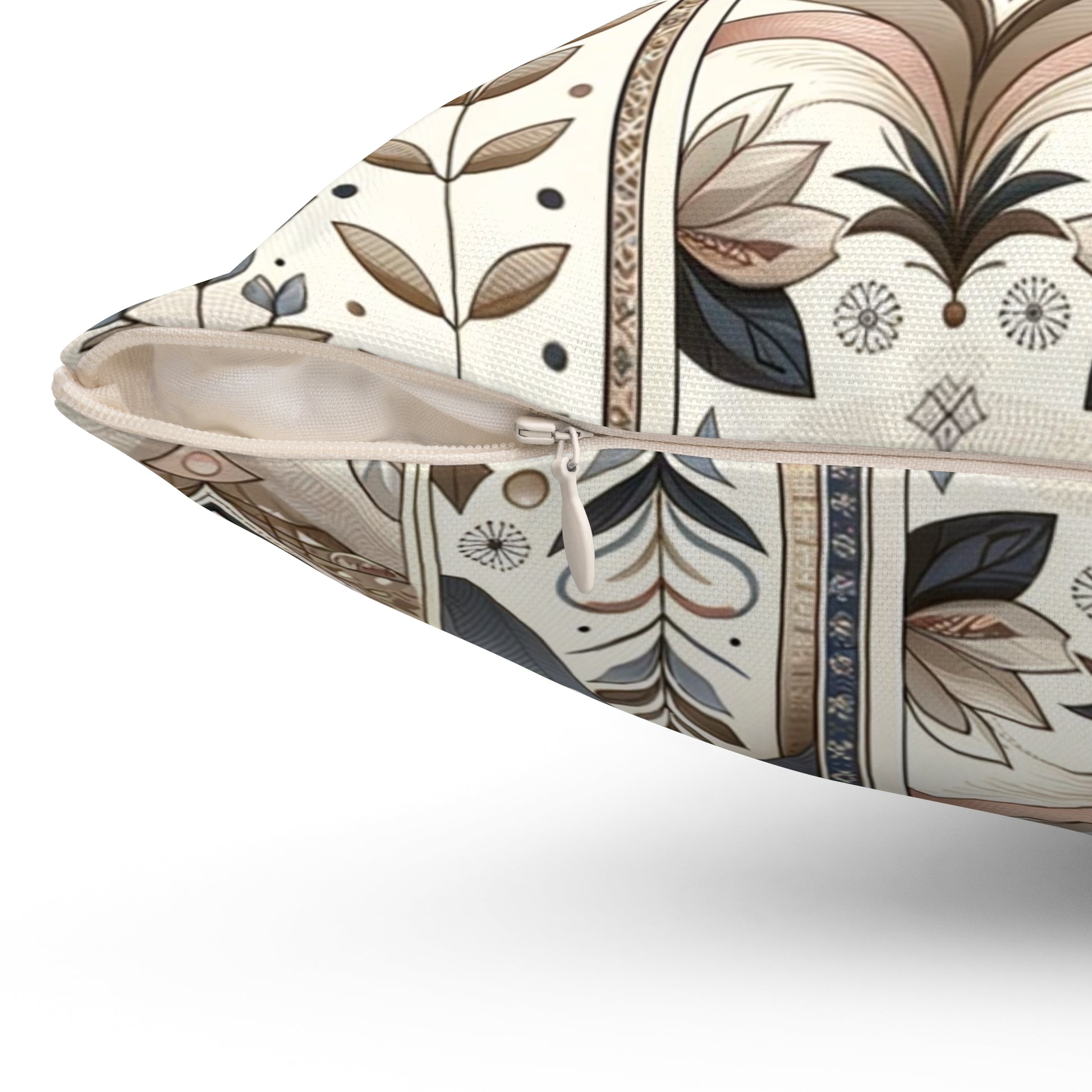 Modern Retro Square Pillow Pastel 3D Floral Illusion Luxurious Elegant Home Living Room Decor Enhancement Decor Comfort for Bedroom or Housewarming Gift New House, Bridal Shower Gift.