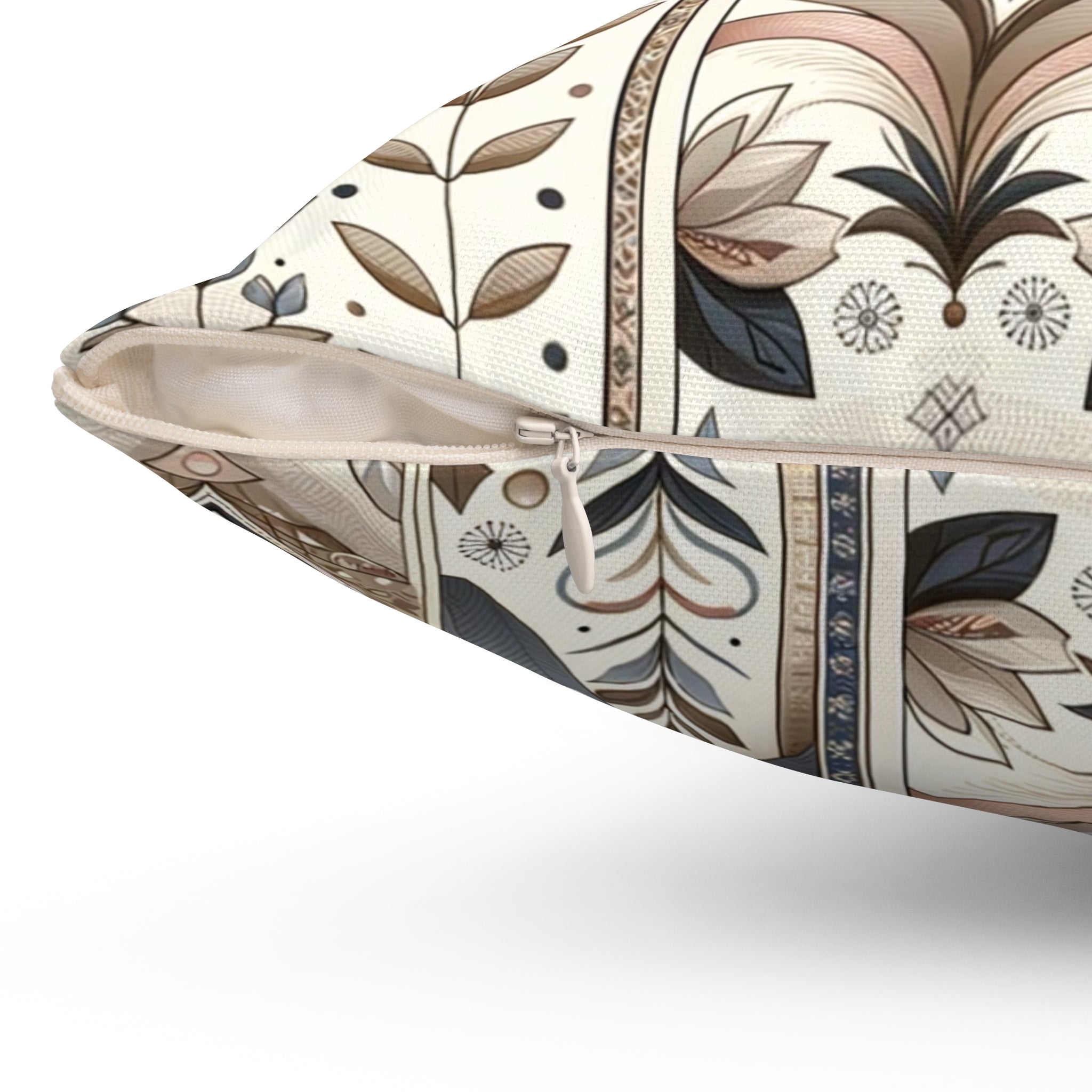 Modern Retro Square Pillow Pastel 3D Floral Illusion Luxurious Elegant Home Living Room Decor Enhancement Decor Comfort for Bedroom or Housewarming Gift New House, Bridal Shower Gift.