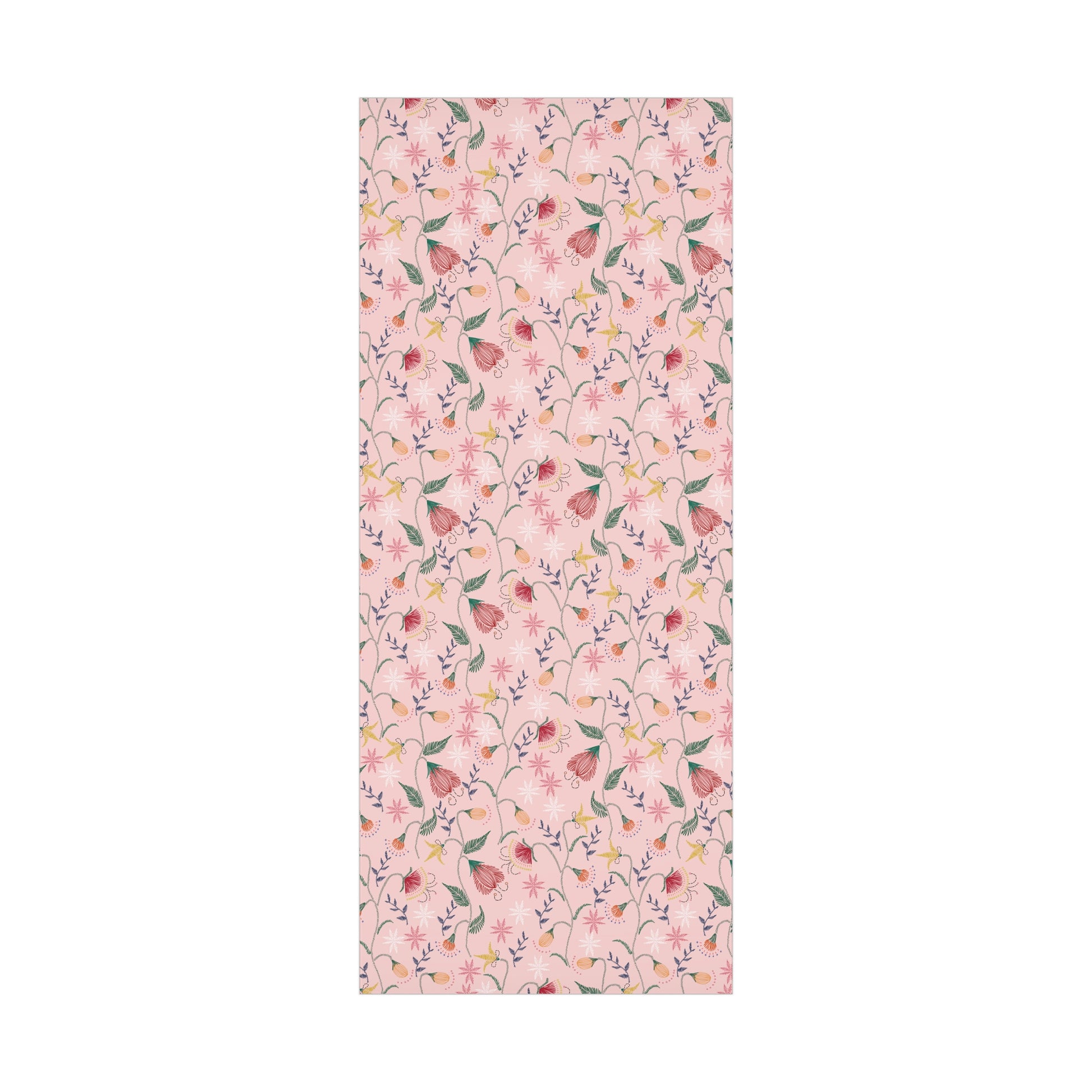 Pink Wildflowers Wrapping Paper Pink Bows Cherries Elegance Perfect for Gifts Weddings, Bridal Baby Showers All Occasion - MRSBYVALLE