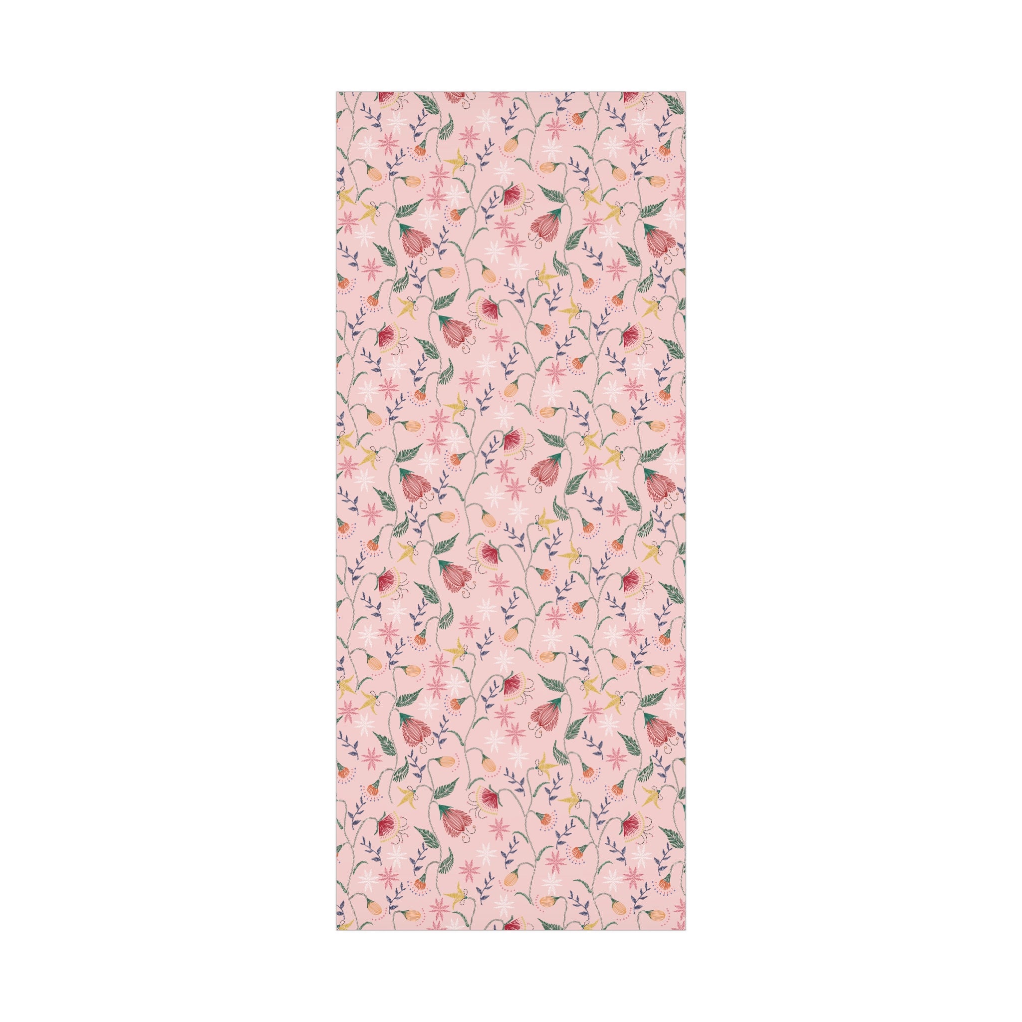 Pink Wildflowers Wrapping Paper Pink Bows Cherries Elegance Perfect for Gifts Weddings, Bridal Baby Showers All Occasion - MRSBYVALLE