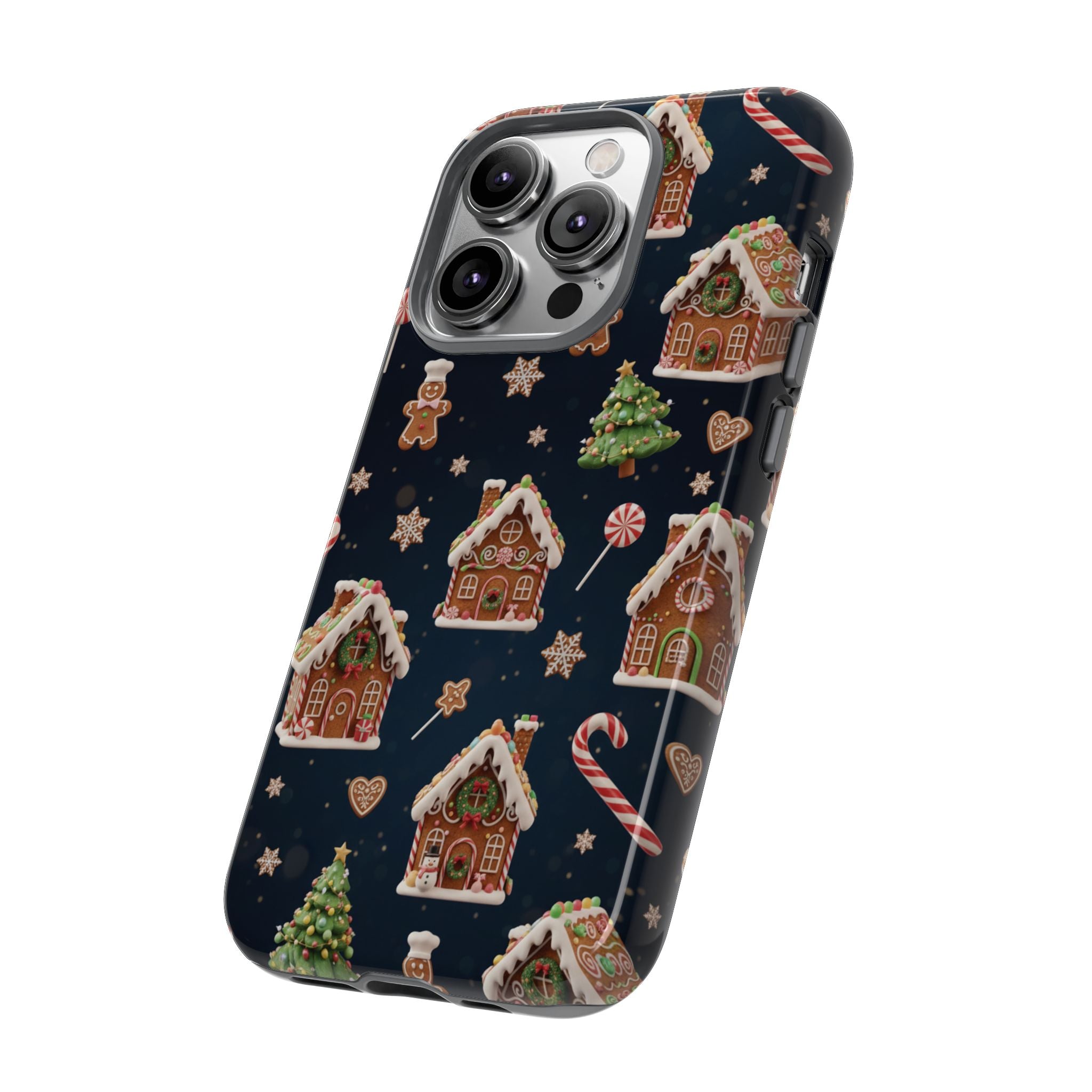 3D Gingerbread House Christmas Phone Case | Premium Holiday Gift Cover for iPhone 17, iPhone, and Samsung Galaxy Gift for Her or Him
