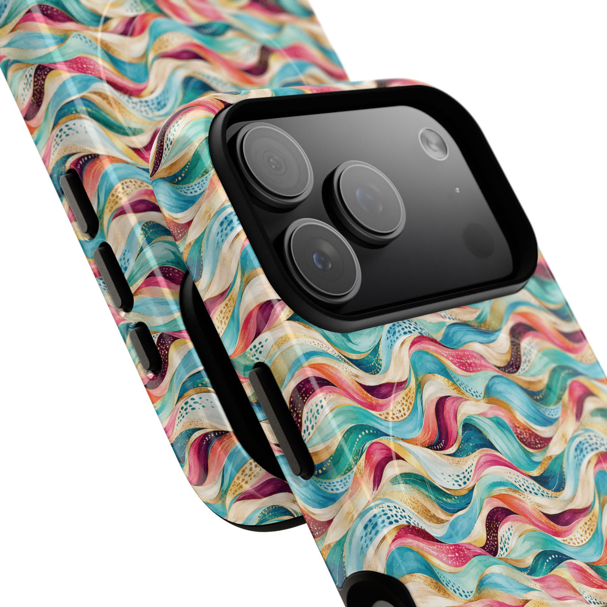 Colorful Wave MagSafe Tough Phone Case