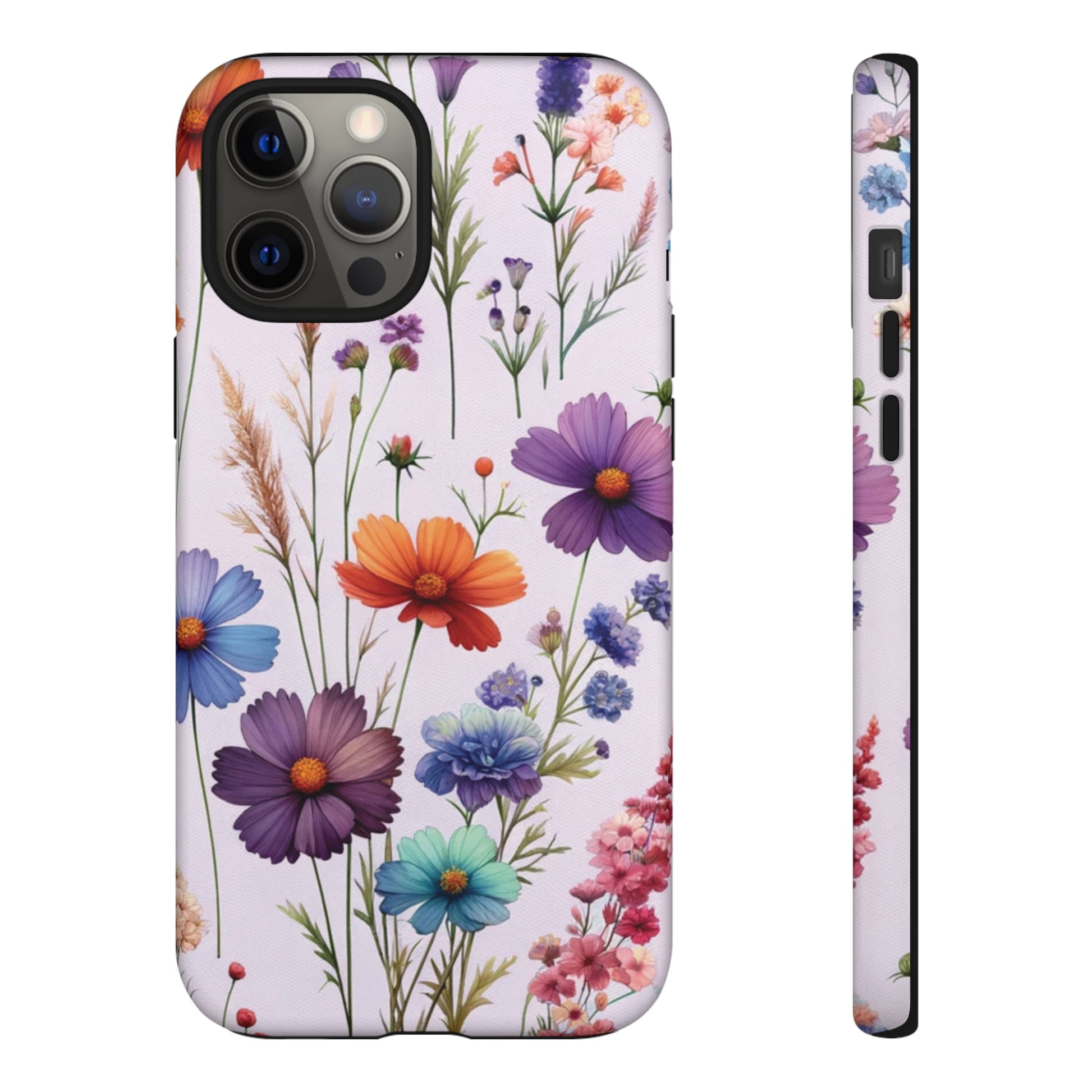 Lavender Wildflowers Protective Phone Case Gift for Her Phone 15, Samsung iPhone Samsung Gift for Her Case iPhone 15, Samsung iPhone Samsung Accessory Gift for Her.