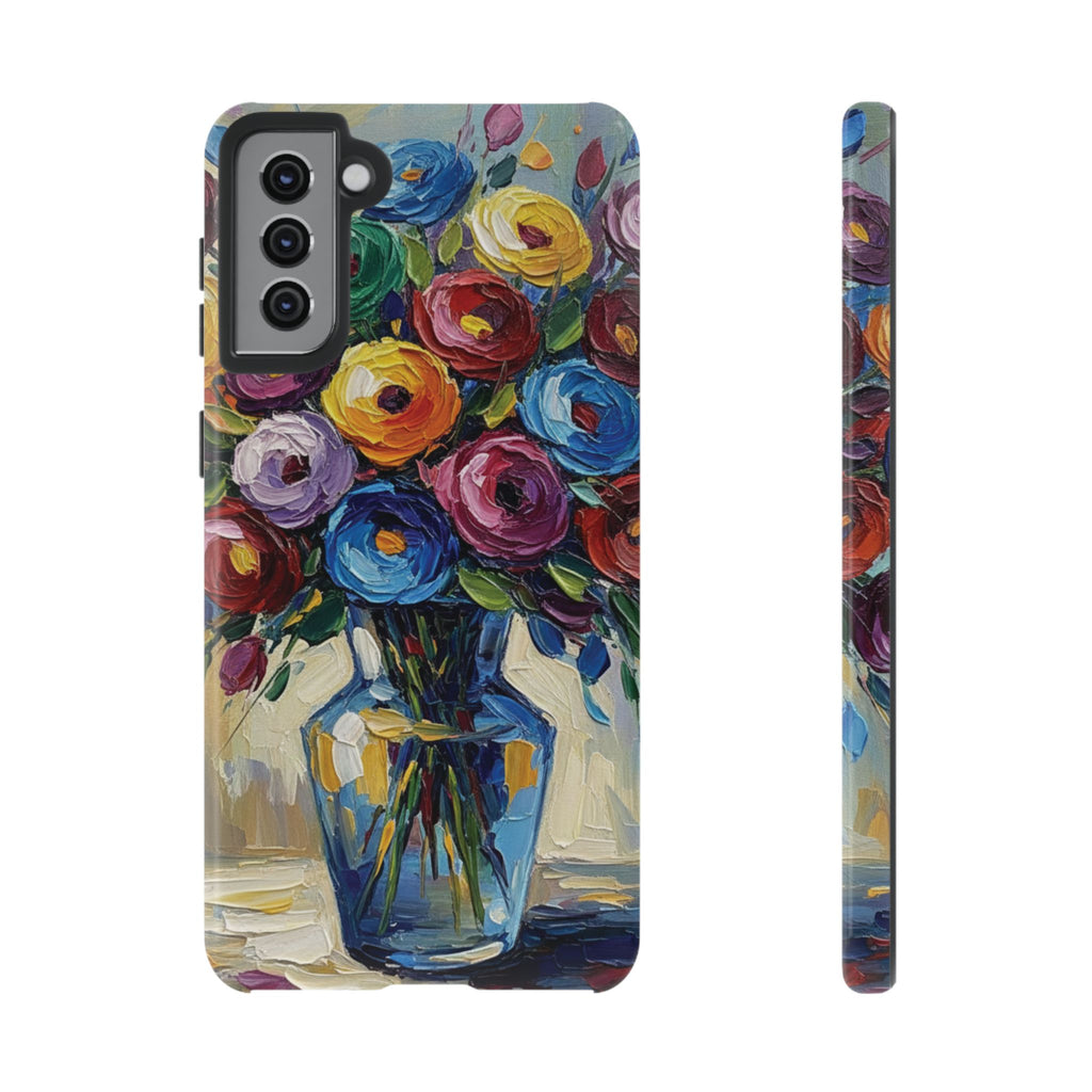 Floral Luxury Oil Painting Illusion Tough Case — Floral Art Phone Case for Art Lovers