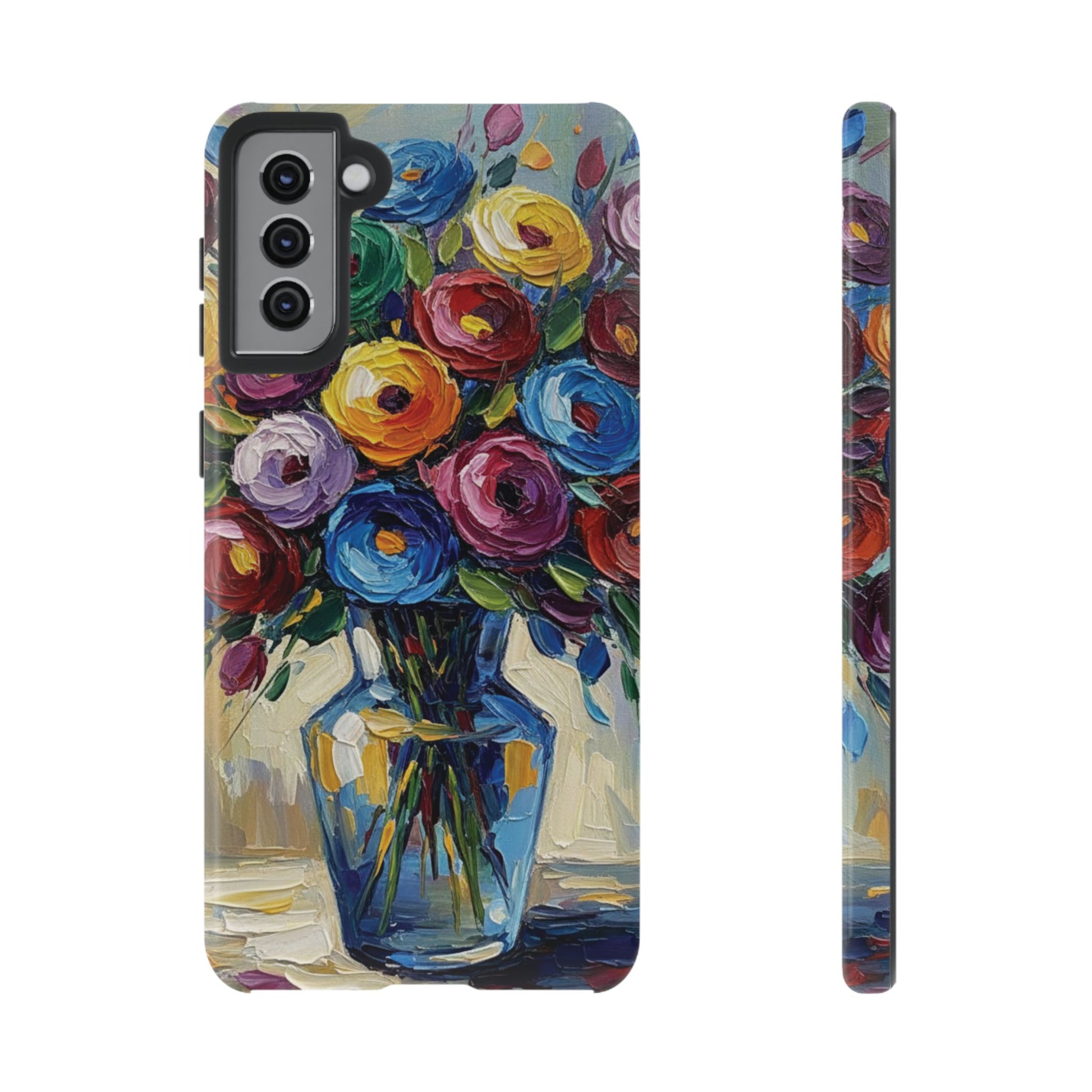 Floral Luxury Oil Painting Illusion Tough Case — Floral Art Phone Case for Art Lovers