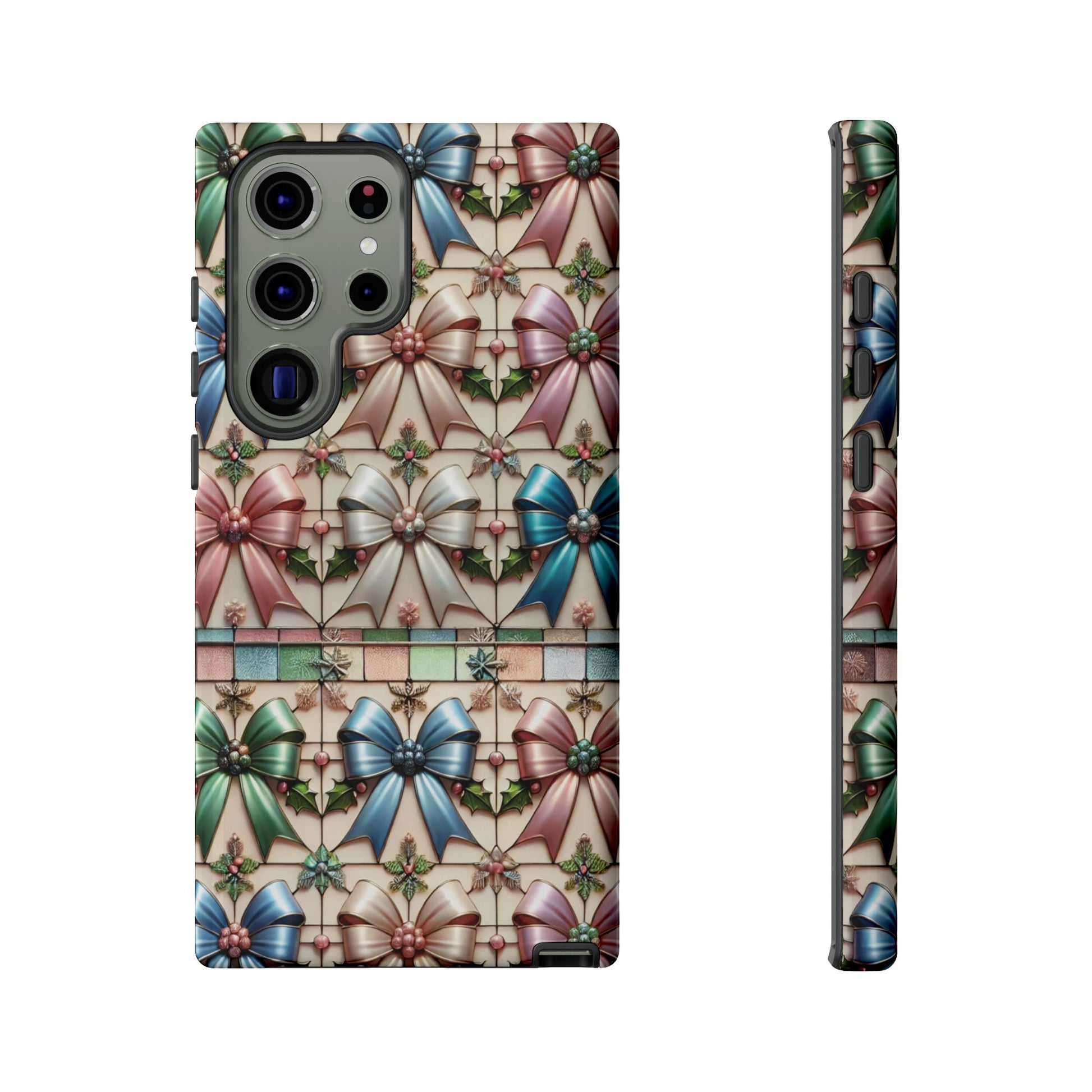 Coquette Bows Pastel Phone Case for iPhone 17 ,  15 14 13 12  21 23 Samsung, and Pixel | Stylish Protective Cover Gift for Her Perfect for Floral Lover