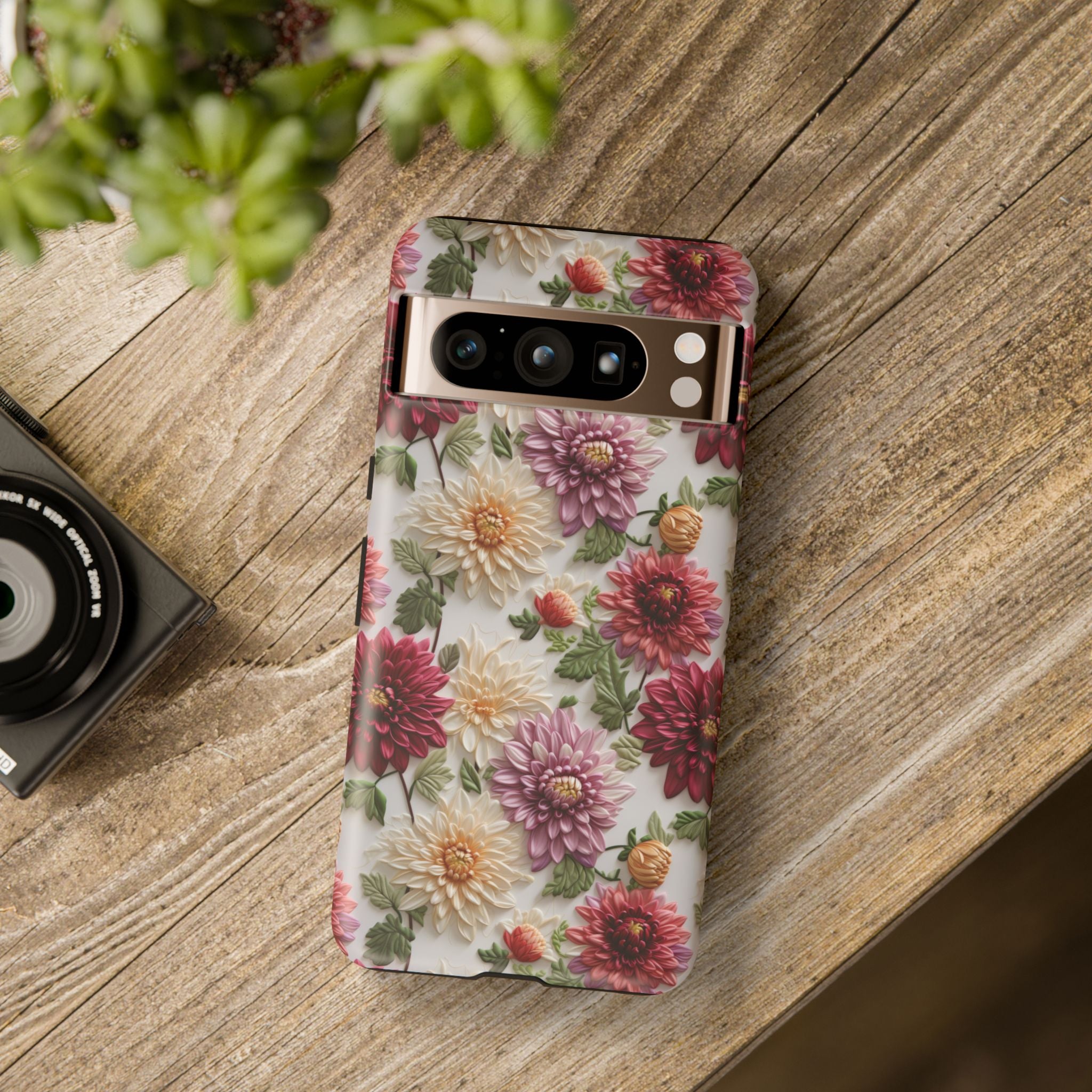 Floral Fall Phone Case for iPhone 16 pro15 14 13 12  21 23 Samsung, and Pixel | Stylish Protective Cover Gift for Her Perfect for Floral Lover - MRSBYVALLE