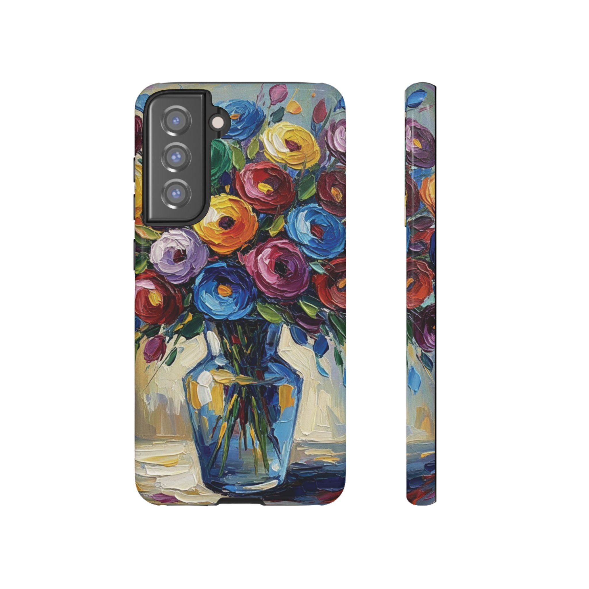 Floral Luxury Oil Painting Illusion Tough Case — Floral Art Phone Case for Art Lovers