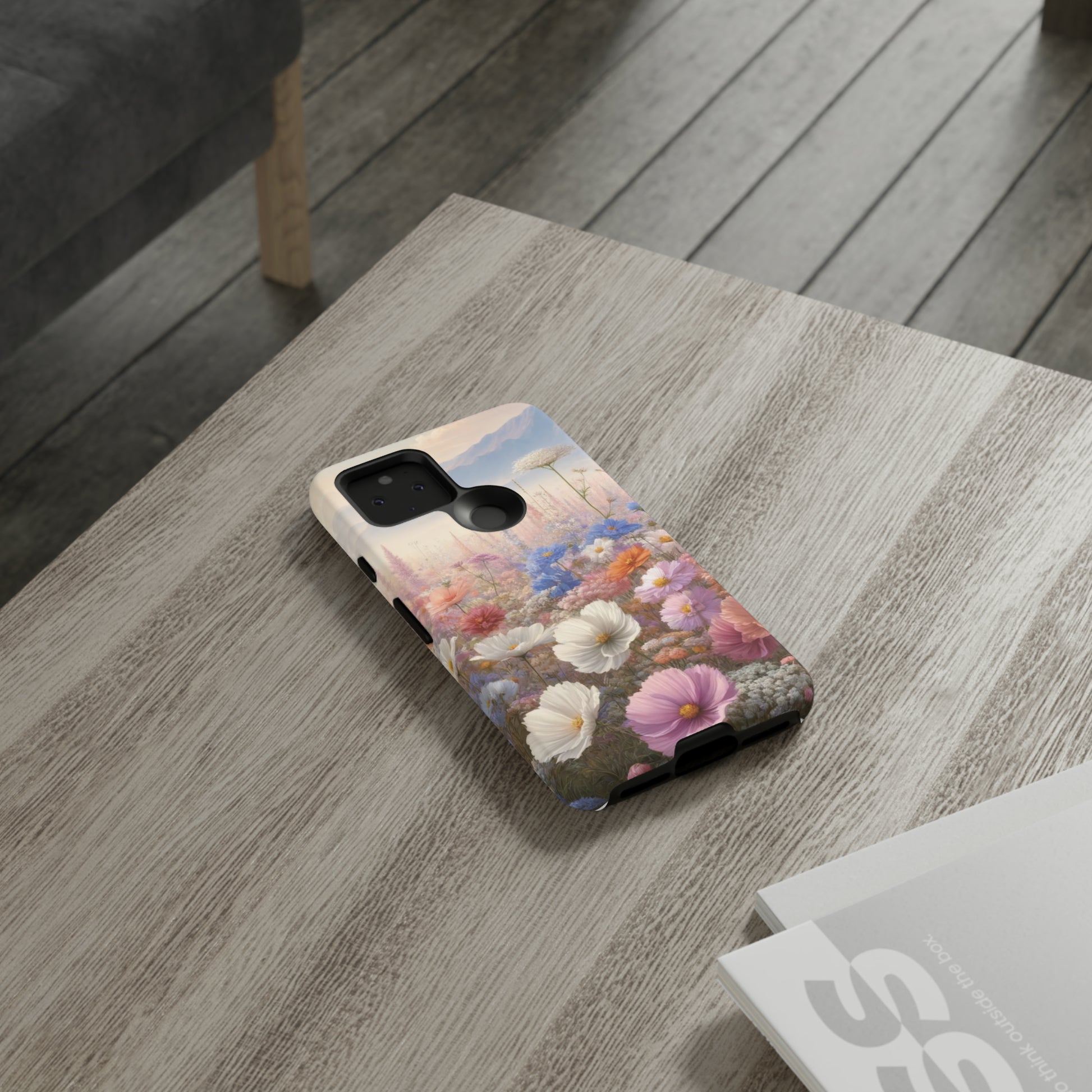 Phone Case Floral Boho Luxury Tough Case Floral Elegant Durable Stylish for Modern Devices iPhone 15, Samsung iPhone Samsung Accessory Gift for Her.