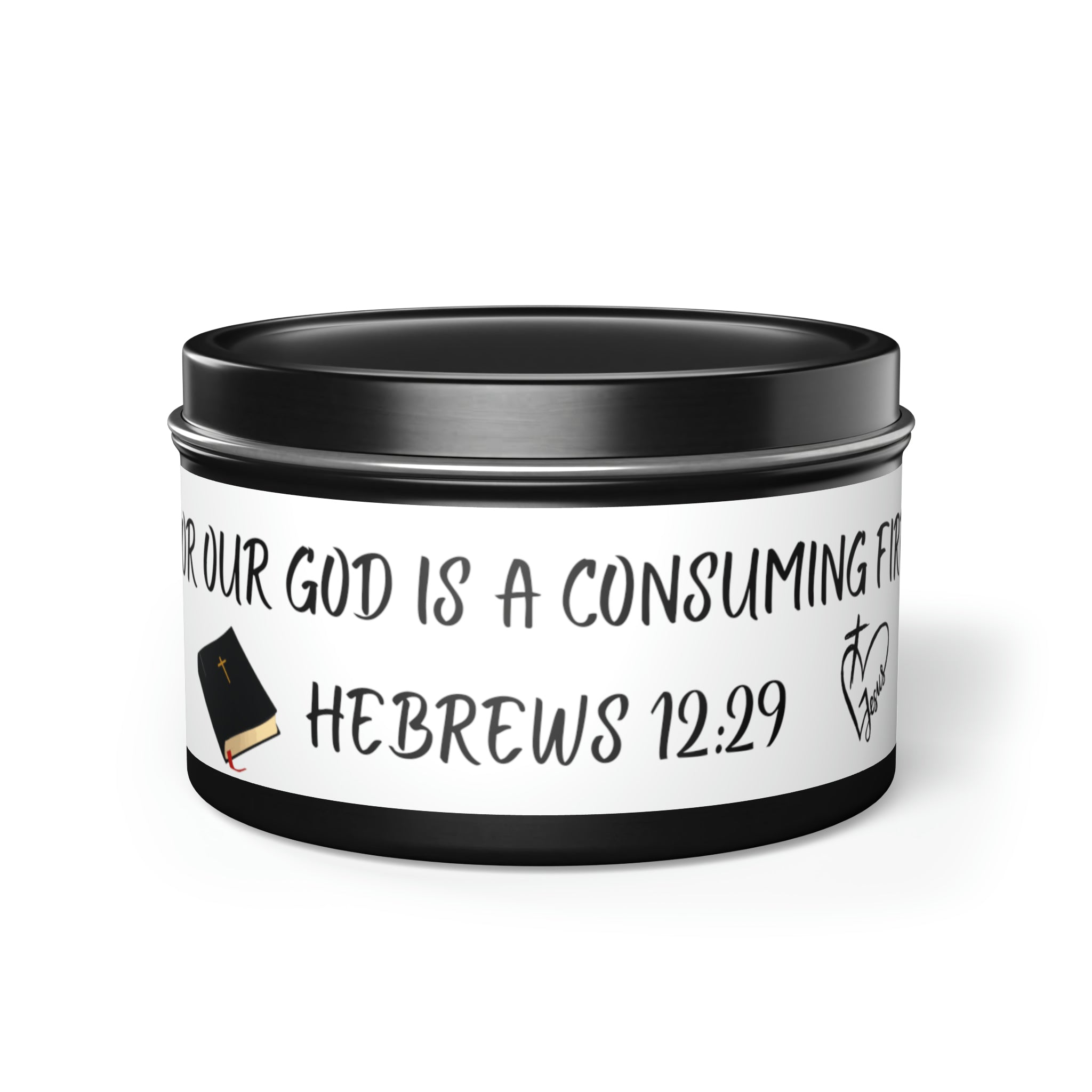 New House Sacred Light Divine Verse Tin Candles Embrace Peace with 4oz/8oz Coconut Soy Wax, Hand-Poured in USA. Lead-Free Wick, 20-40hr Burn. Evergreen, Vanilla, More. Spiritual Ambiance Awaits. Grace.