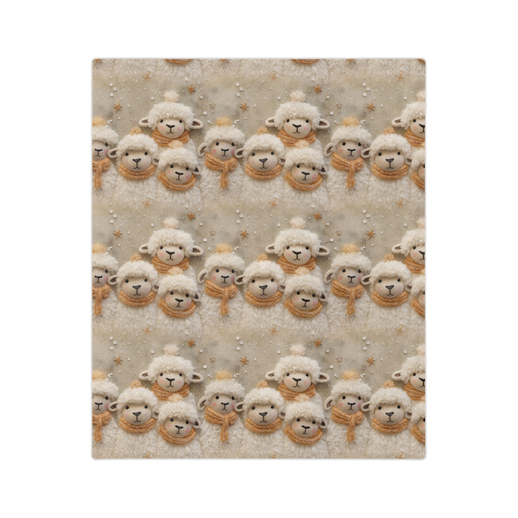 Cozy 3D Illusion Sheep Minky Blanket | Soft and Plush for Ultimate Comfort Perfect for Snuggling, Adding Whimsical Charm to Your Home | Ideal Gift for Animal Lovers and Cozy Nights Throw - MRSBYVALLE