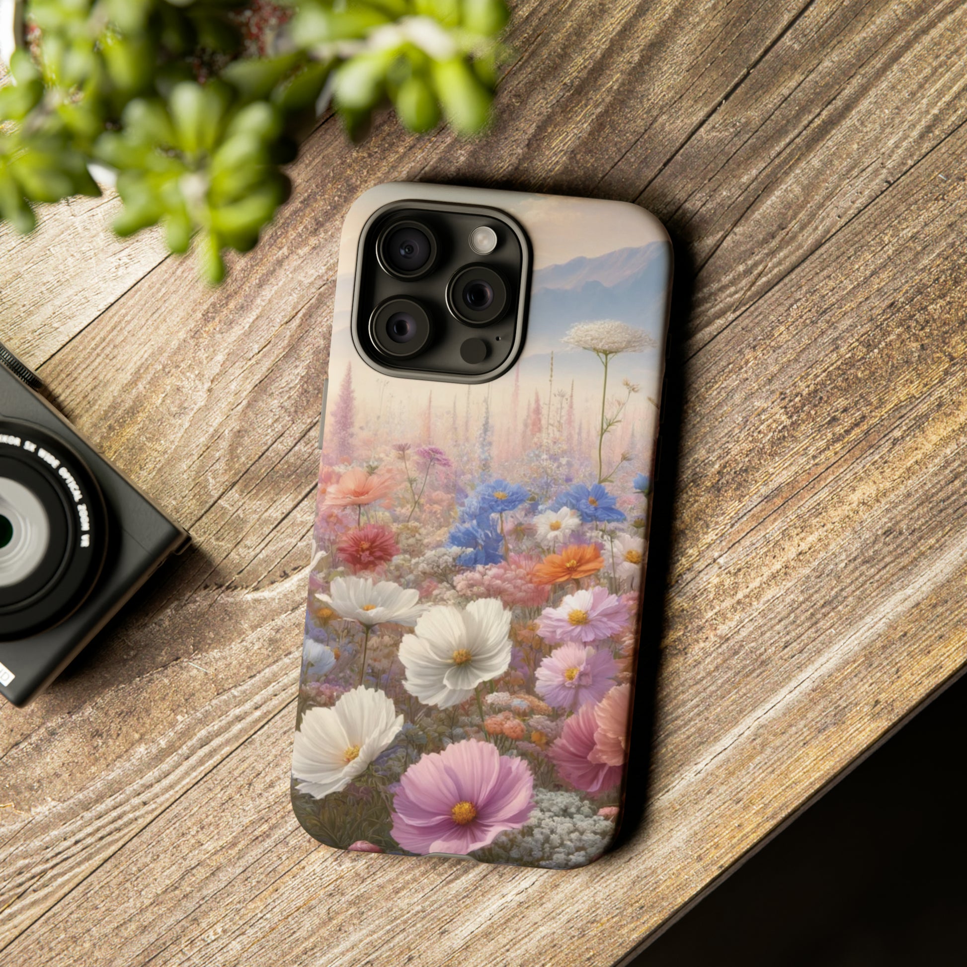 Phone Case Floral Boho Luxury Tough Case Floral Elegant Durable Stylish for Modern Devices iPhone 15, Samsung iPhone Samsung Accessory Gift for Her.