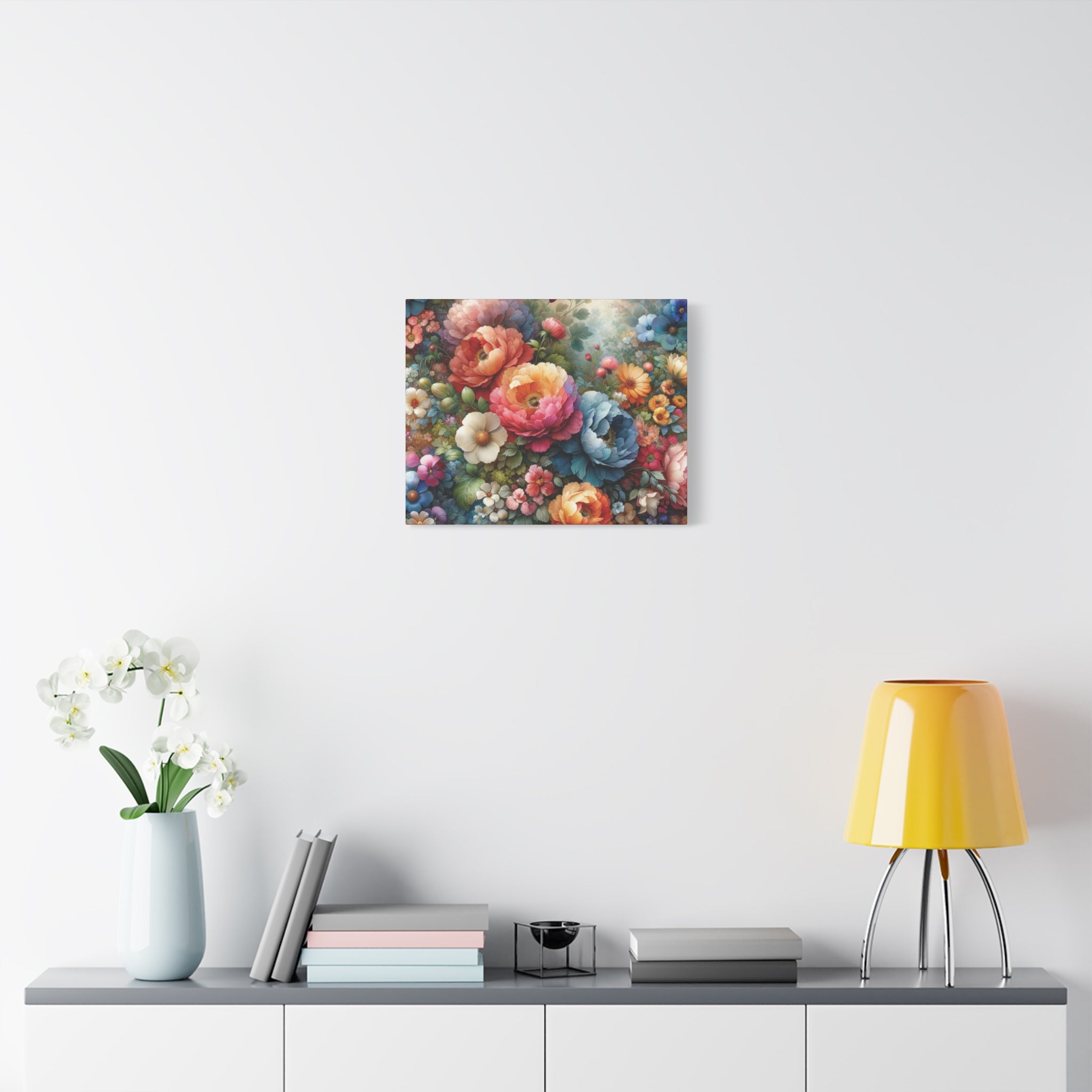 Timeless Floral Elegance High-Quality Matte Canvas Art, Ready to Hang Perfect for Home Decor, Mother's Day, Birthday Gift, Housewarming New House Decor.