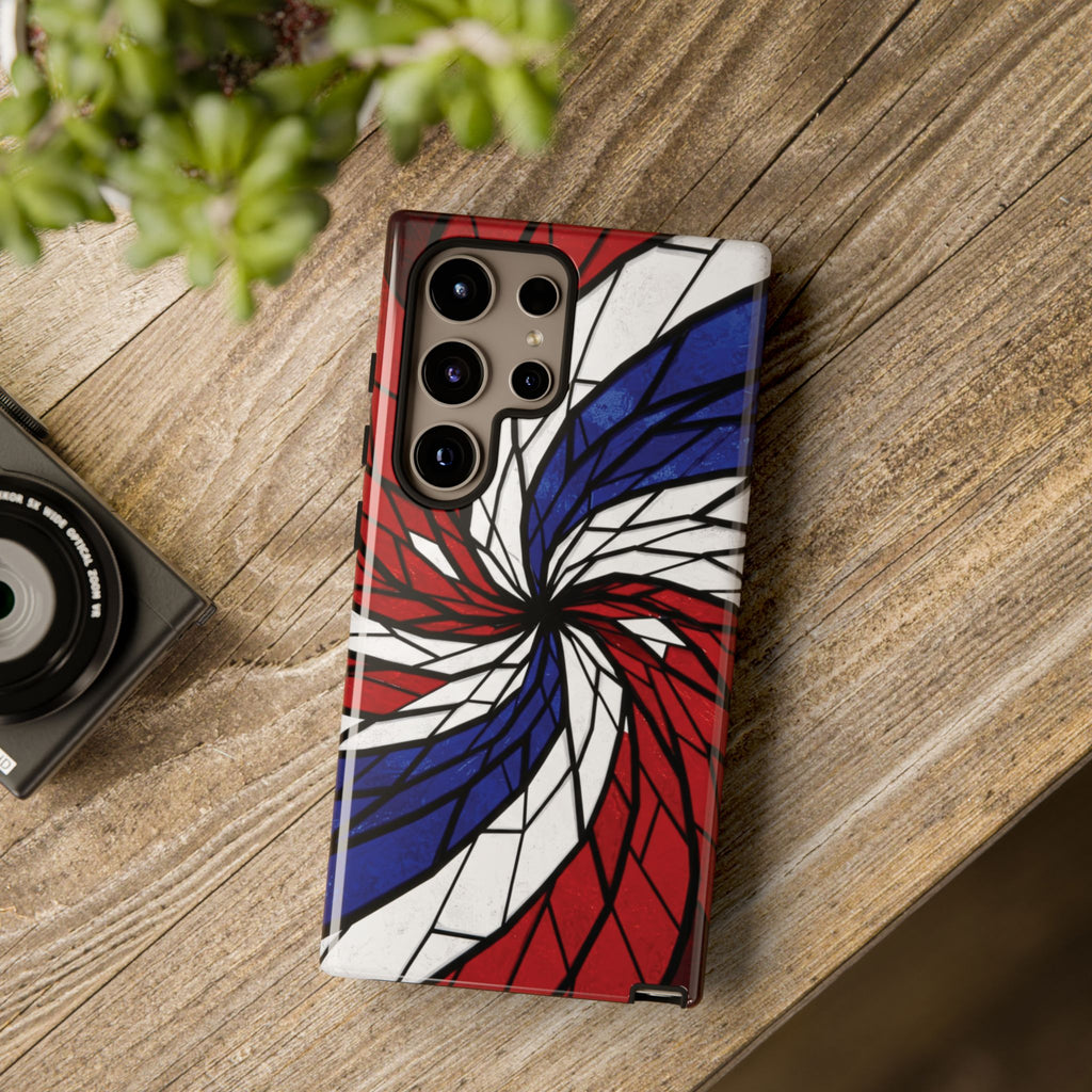 Patriotic Red White & Blue Phone Case – USA Flag Design, Independence Day Gift, Protective Cover for iPhone, Samsung, Pixel