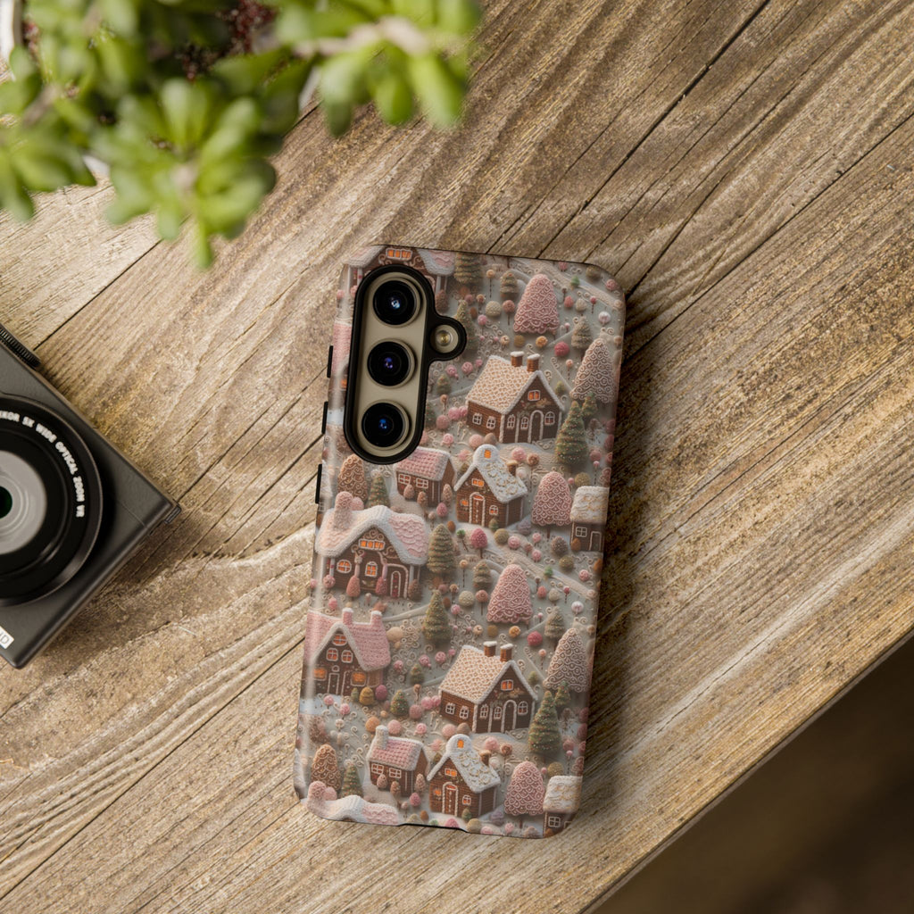 Gingerbread House 3D Phone Case Durable for iPhone Samsung Gift iPhone 15, 14, 13 Samsung Pixel Gift for Mom Accessory Gift for Her