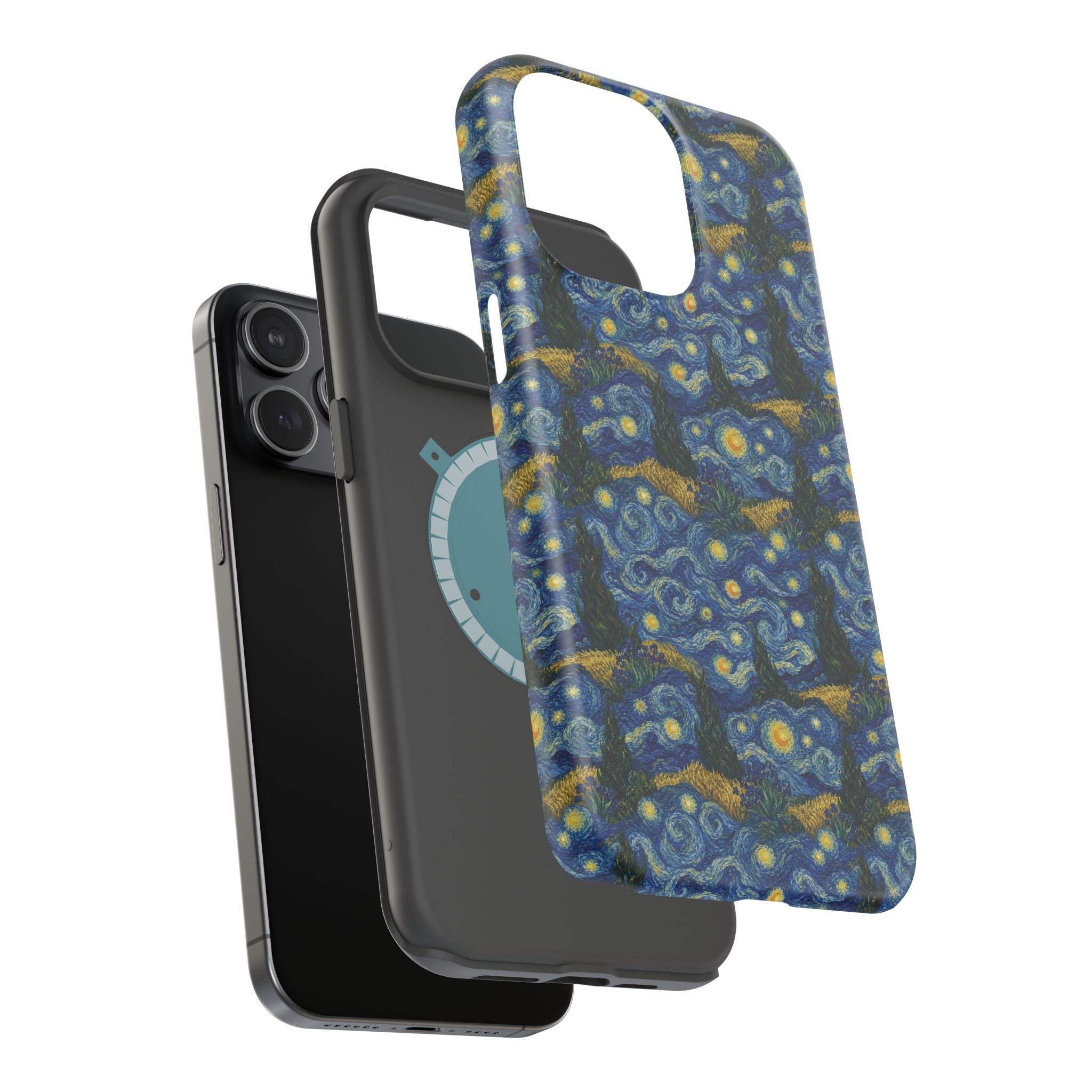 Van Gogh Illusion Magnetic Phone Case — Elegant Impact‑Resistant Art Lover Design