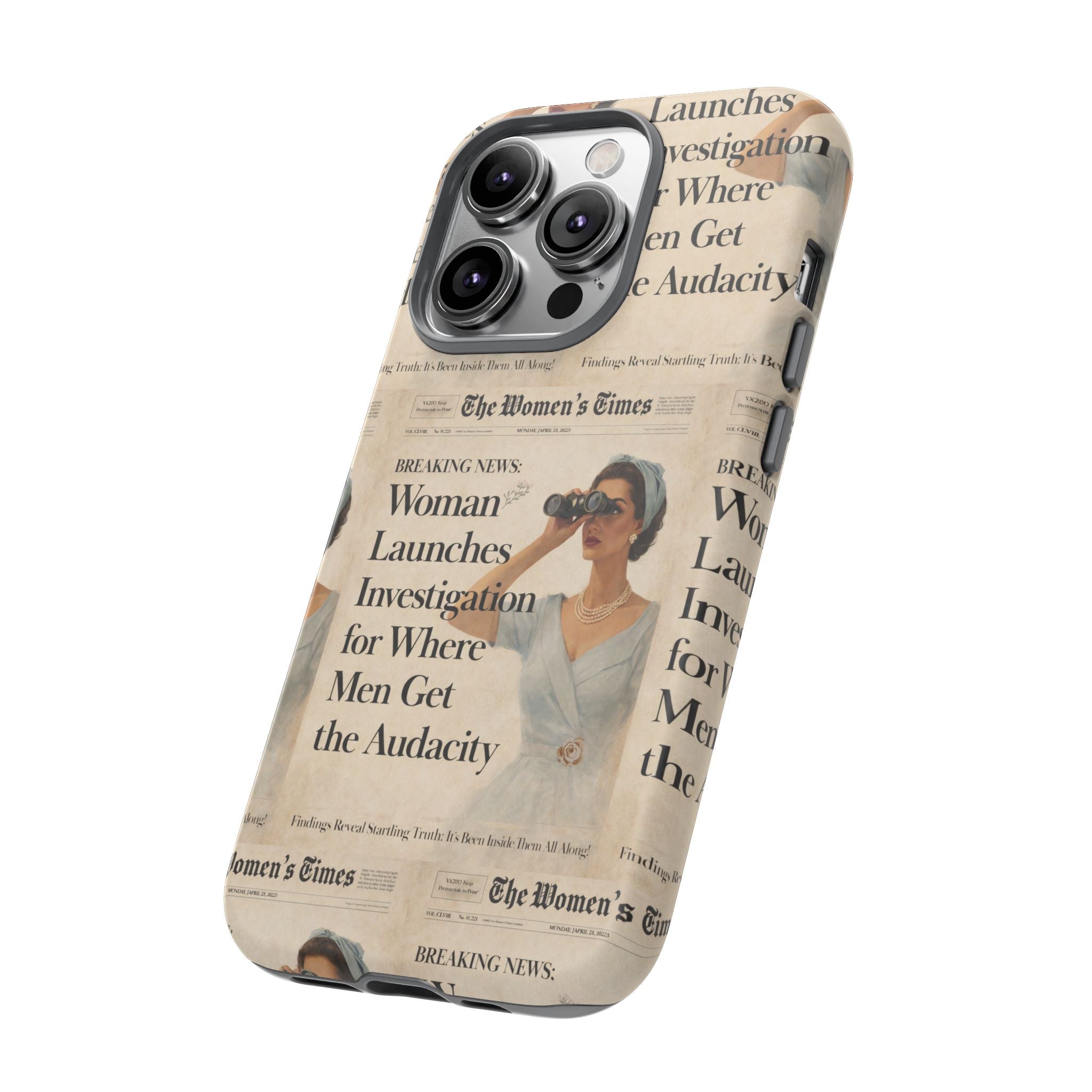 Funny Vintage Sarcastic Women Phone Case | Retro Sarcasm Text Design