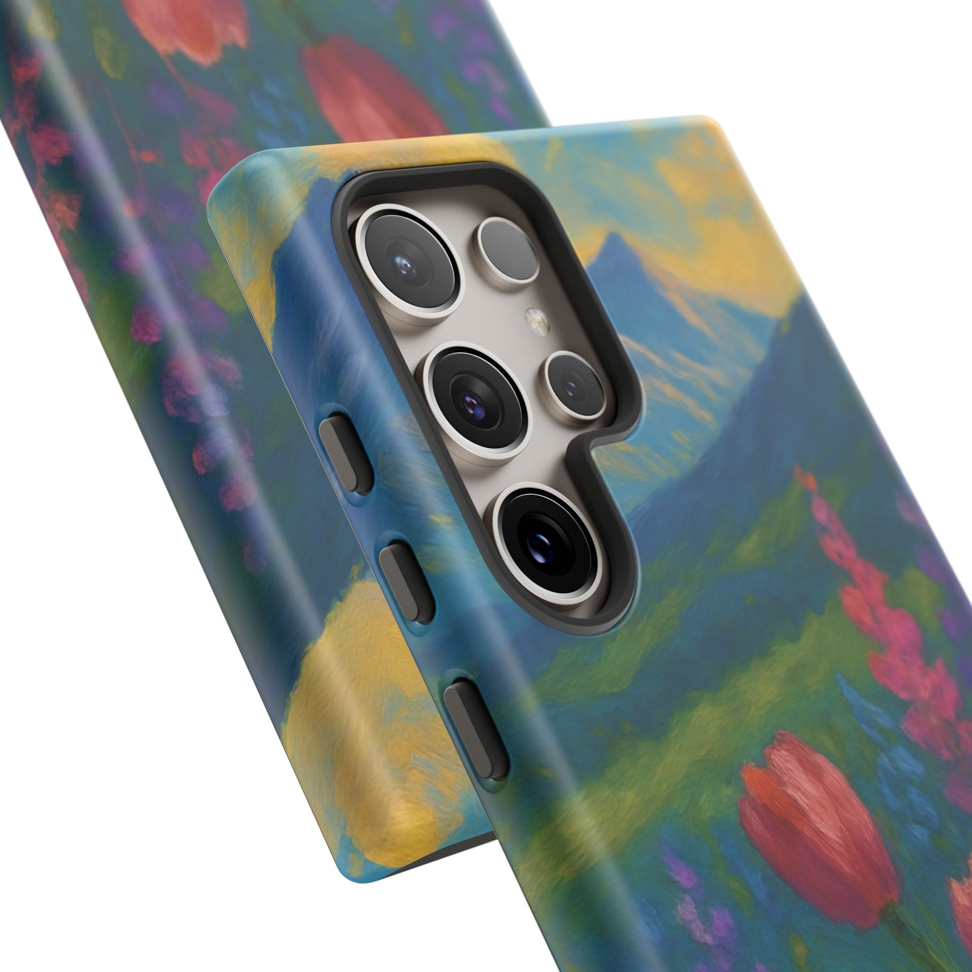 Mountains Wildflowers Phone Case | Vibrant Botanical Floral Design | Nature-Inspired Protective Cover for iPhone & Samsung | Trendy Aesthetic Gift Idea