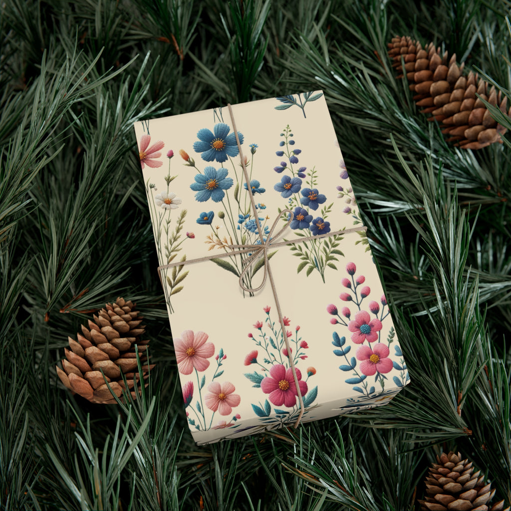 Best Beautiful Wildflower Wrapping Paper Vibrant Floral Patterns on Premium Quality Paper for All Occasions Perfect for Birthdays, Weddings, and Special Celebrations Mother's Day, Christmas - MRSBYVALLE