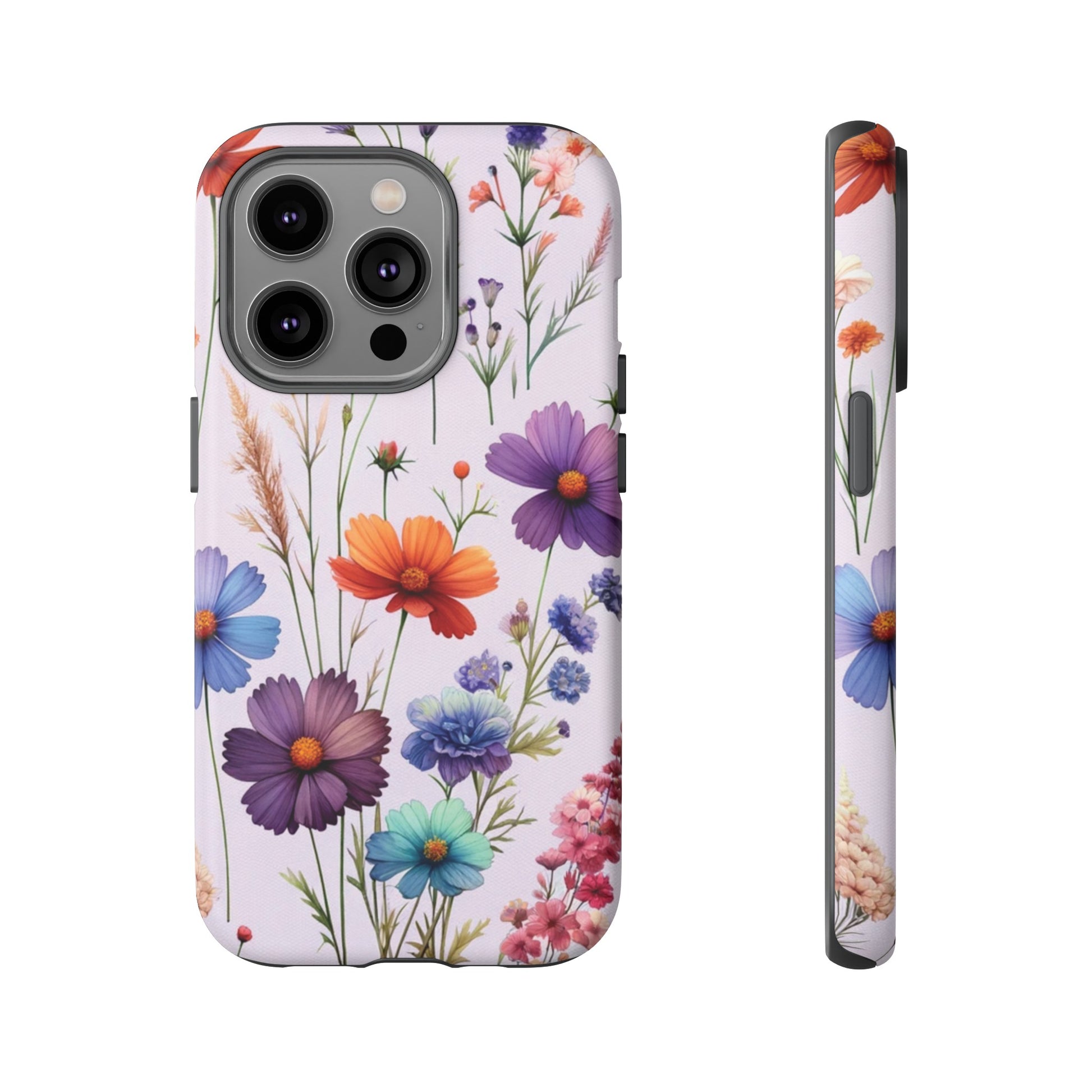 Lavender Wildflowers Protective Phone Case Gift for Her Phone 15, Samsung iPhone Samsung Gift for Her Case iPhone 15, Samsung iPhone Samsung Accessory Gift for Her.