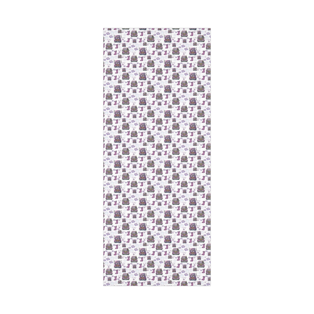 Elegant Lavender Christmas Wrapping Paper Soft Pastel Design with Snowflakes and Sparkling Accents, Perfect for Adding a Unique Touch to Your Holiday Gifts - MRSBYVALLE
