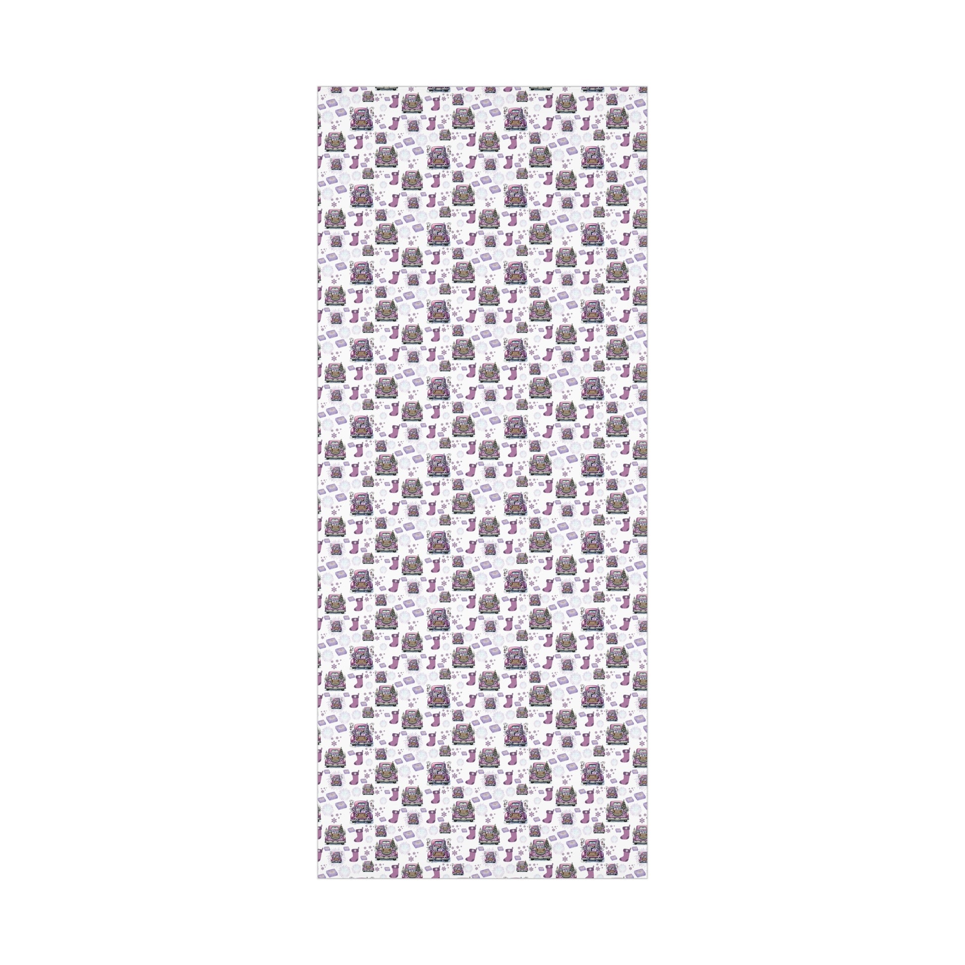 Elegant Lavender Christmas Wrapping Paper Soft Pastel Design with Snowflakes and Sparkling Accents, Perfect for Adding a Unique Touch to Your Holiday Gifts - MRSBYVALLE