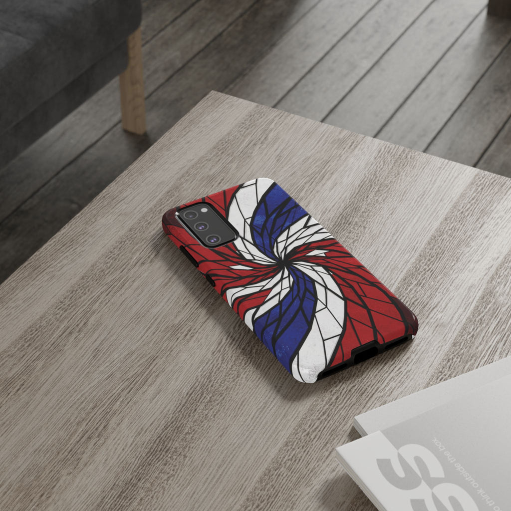 Patriotic Red White & Blue Phone Case – USA Flag Design, Independence Day Gift, Protective Cover for iPhone, Samsung, Pixel
