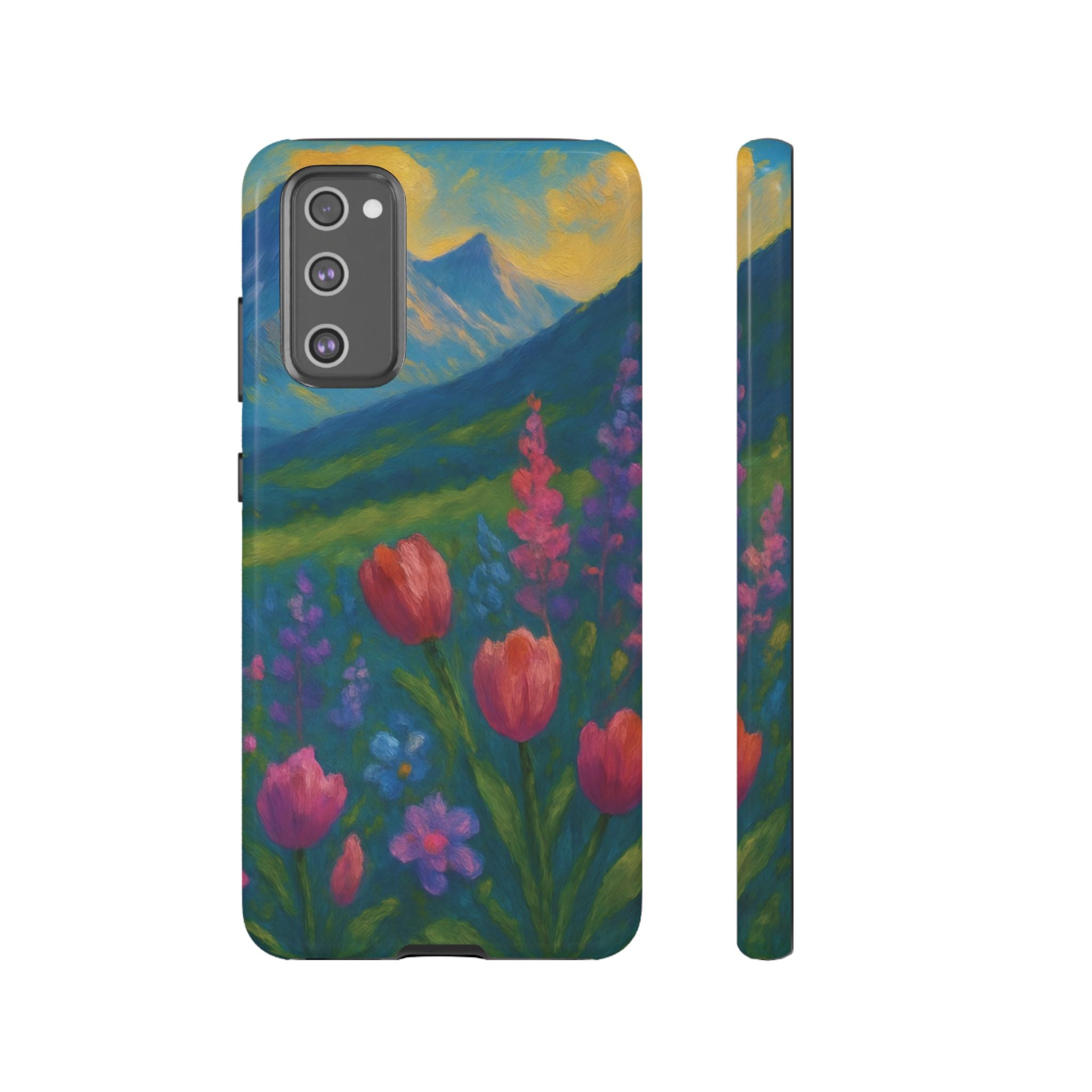 Mountains Wildflowers Phone Case | Vibrant Botanical Floral Design | Nature-Inspired Protective Cover for iPhone & Samsung | Trendy Aesthetic Gift Idea